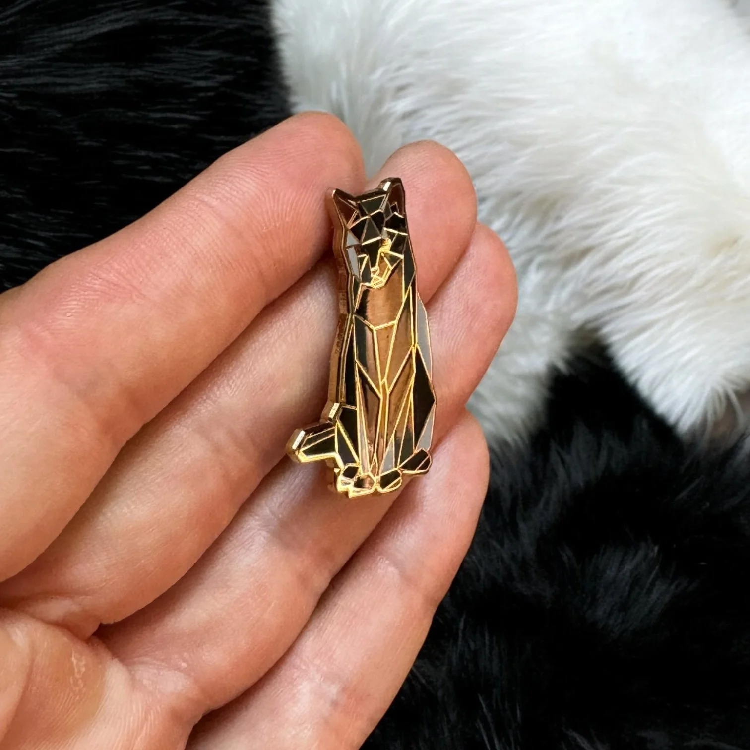 Black Cat Enamel pin