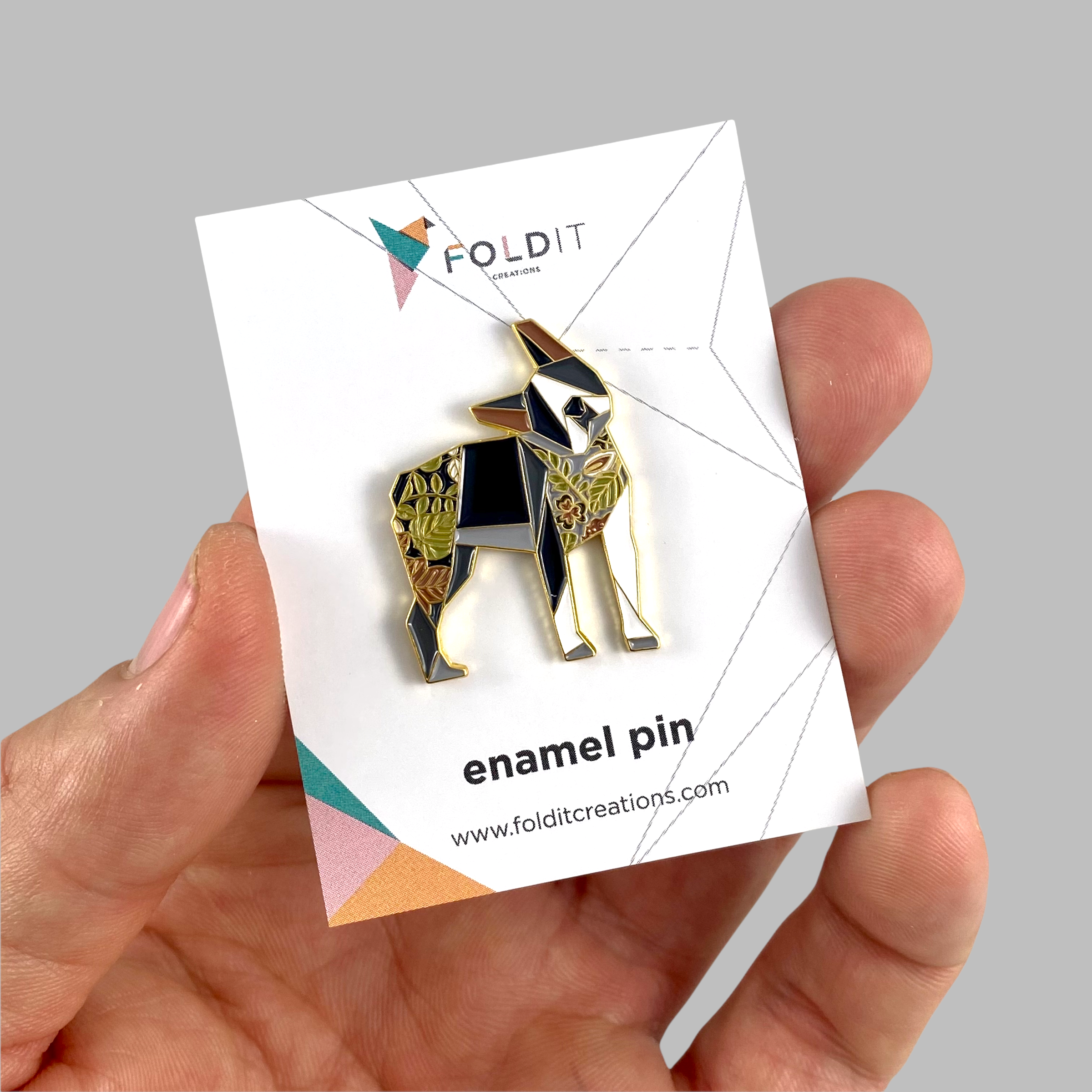 Boston terrier dog enamel pin Boston terrier gift