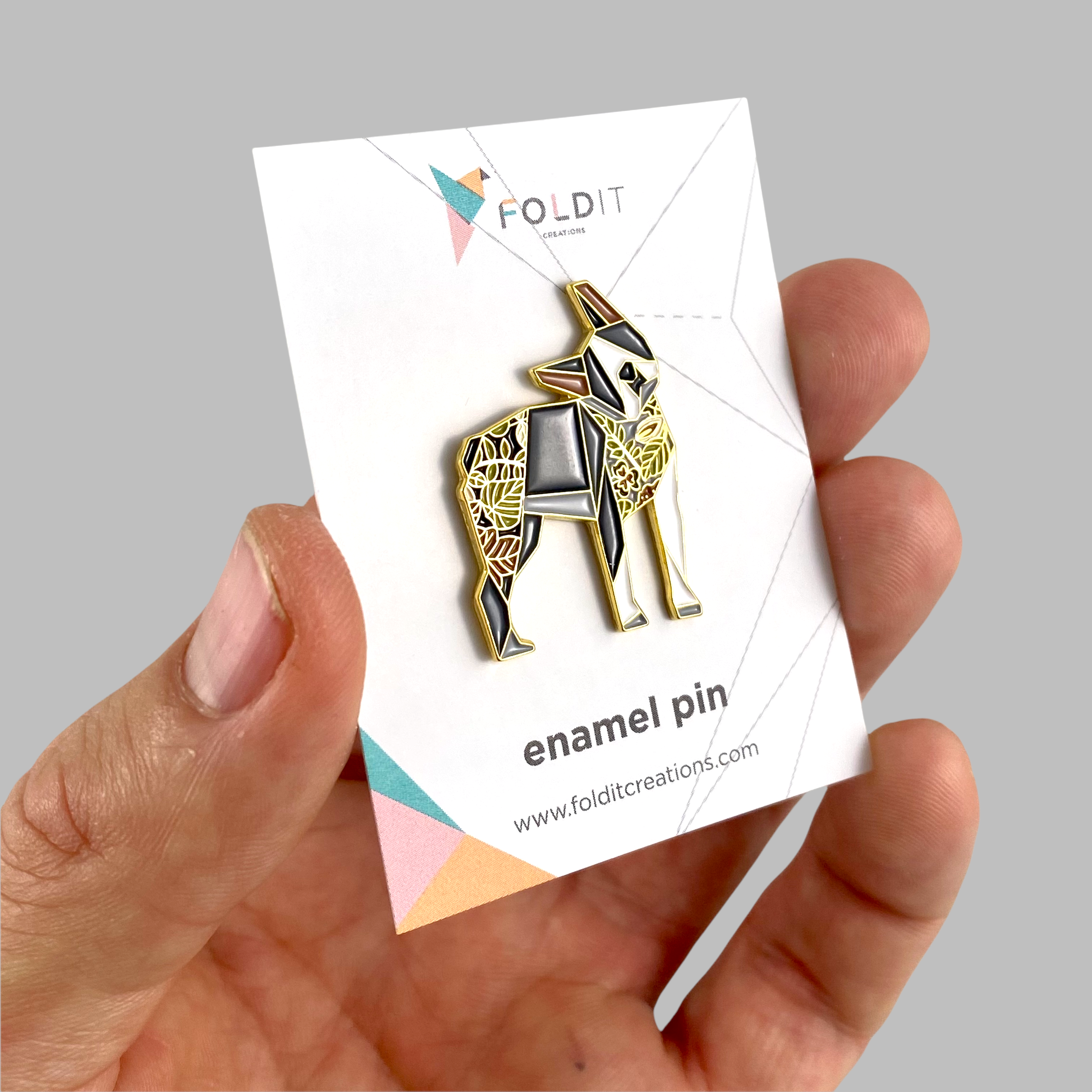 Boston terrier dog enamel pin Boston terrier gift