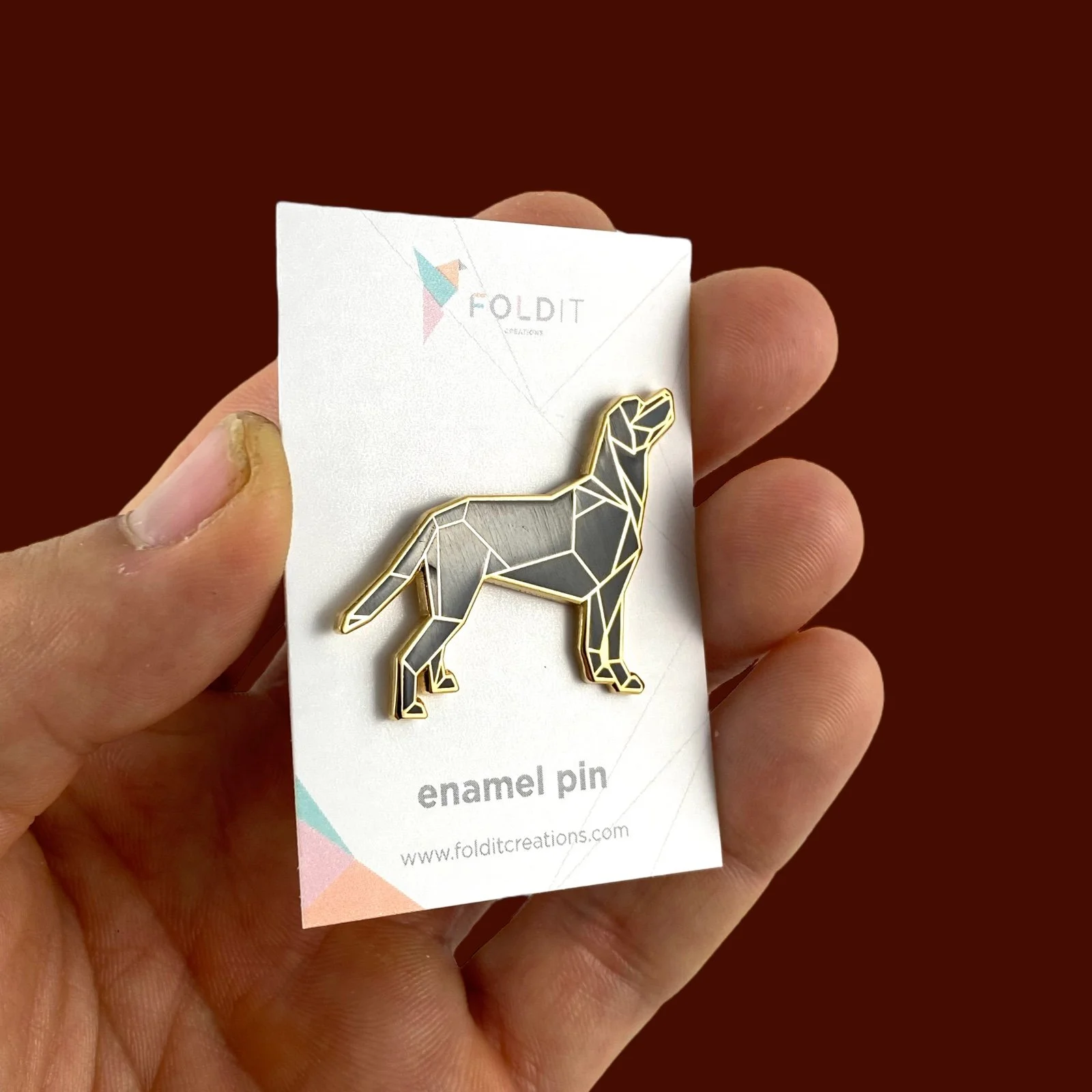 Black Labrador Retriever Enamel Pin