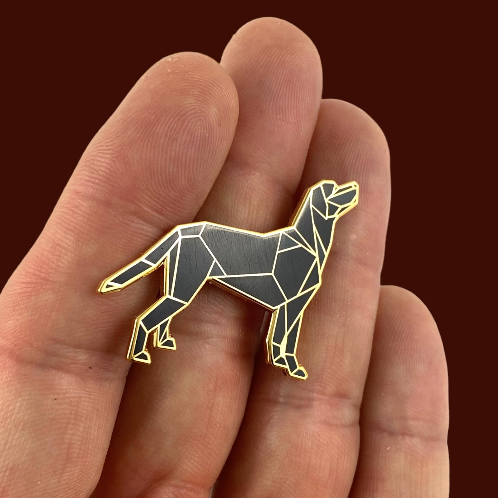 Black Labrador Retriever Enamel Pin