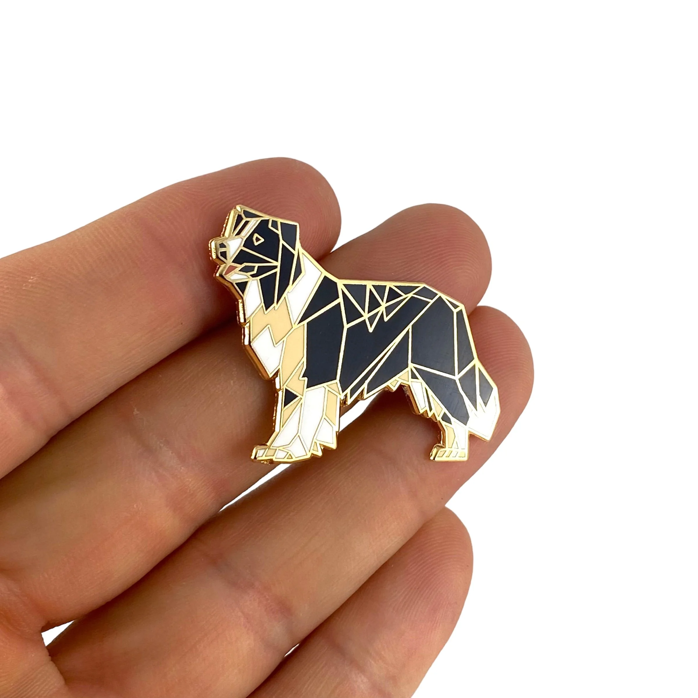 Border Collie Dog Enamel Pin