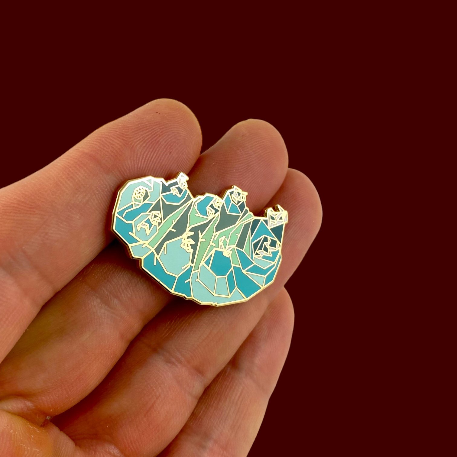 Tardigrade enamel pin