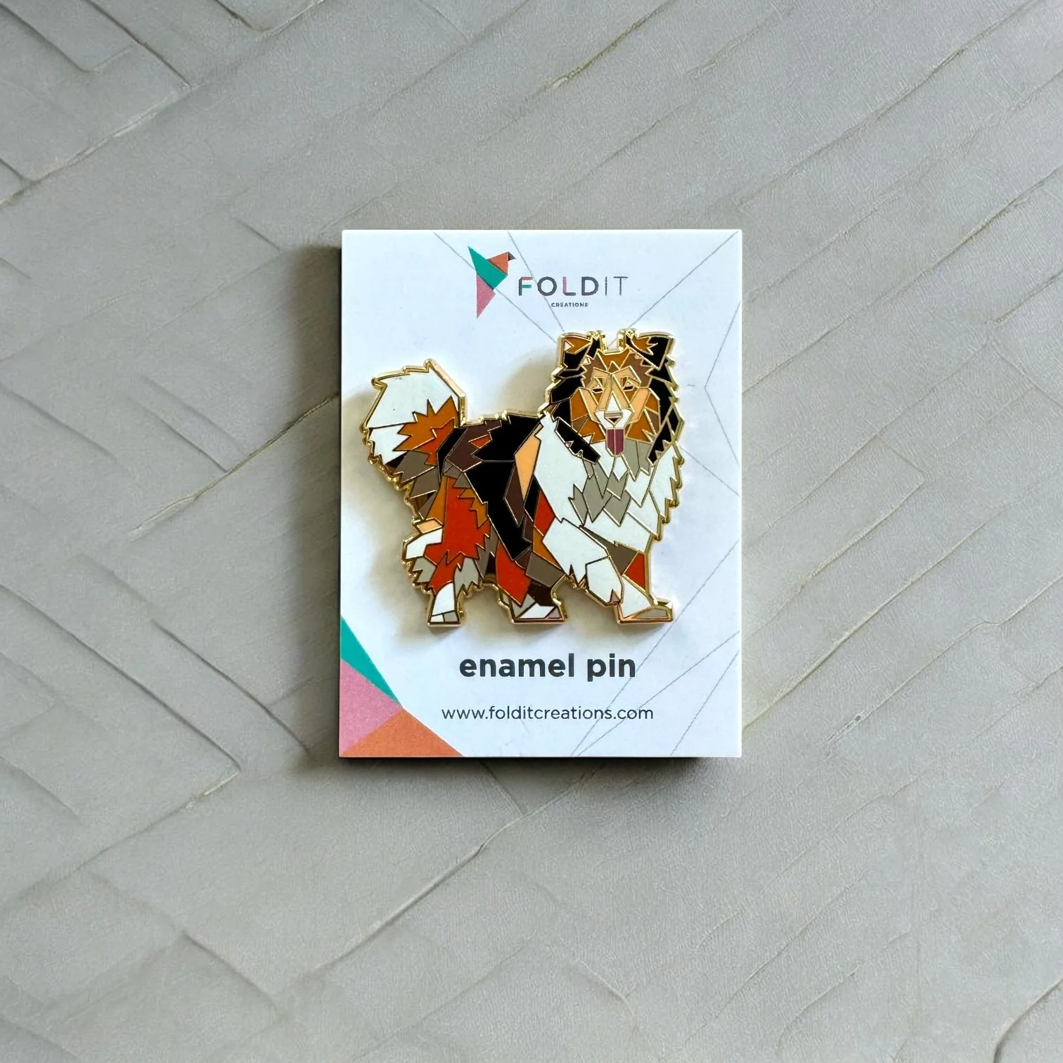 shetland sheepdog enamel pin sheltie gift