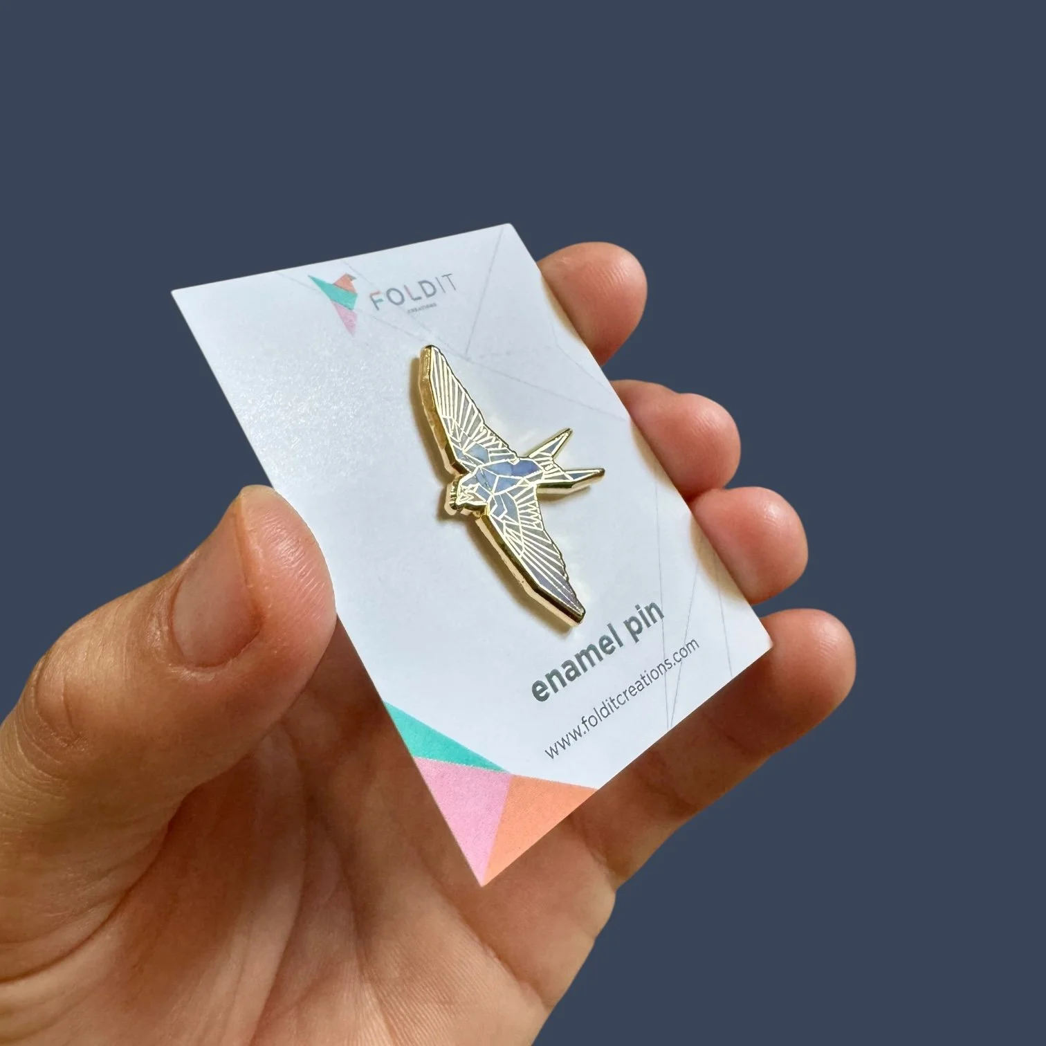 barn swallow enamel pin birding gift