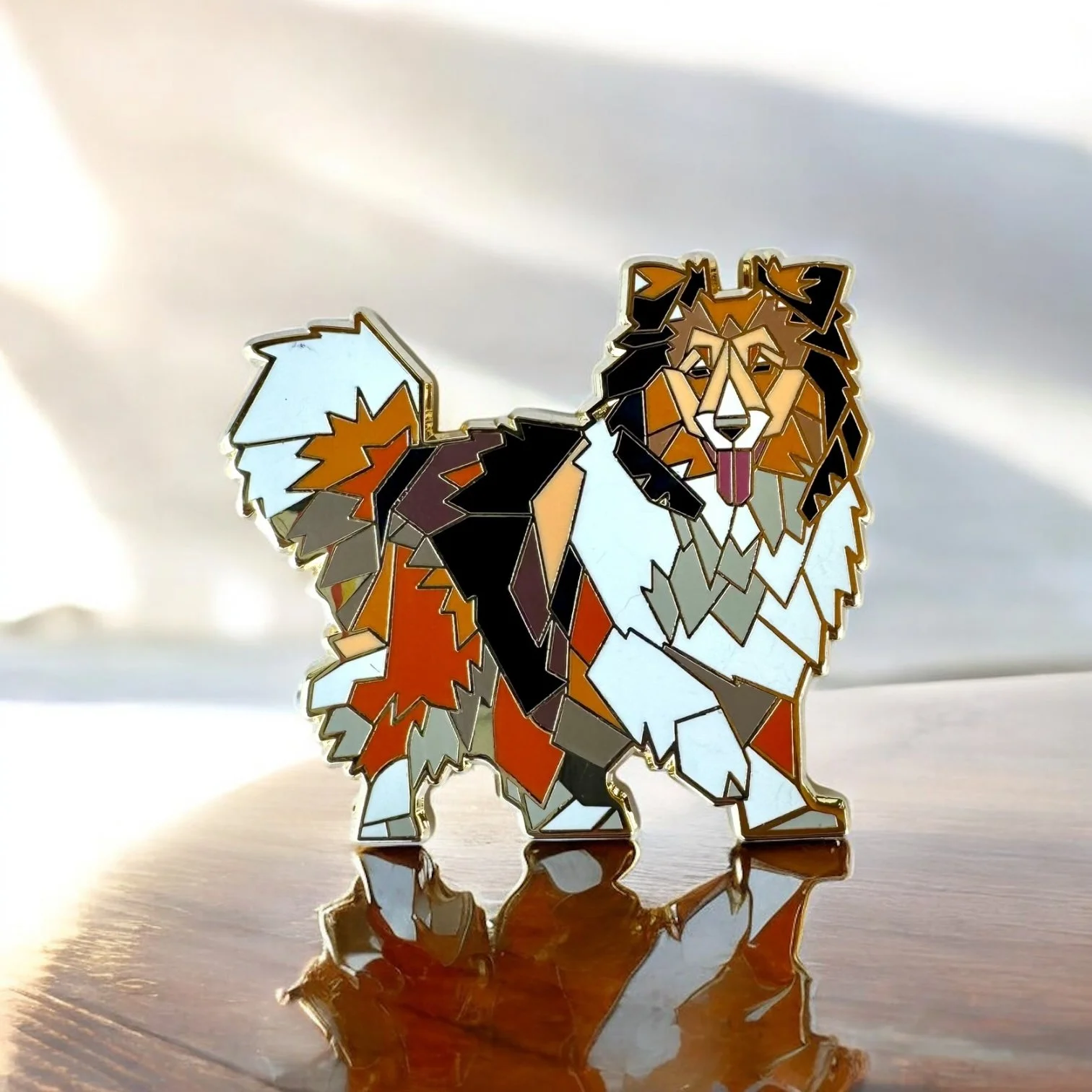 shetland sheepdog enamel pin sheltie gift