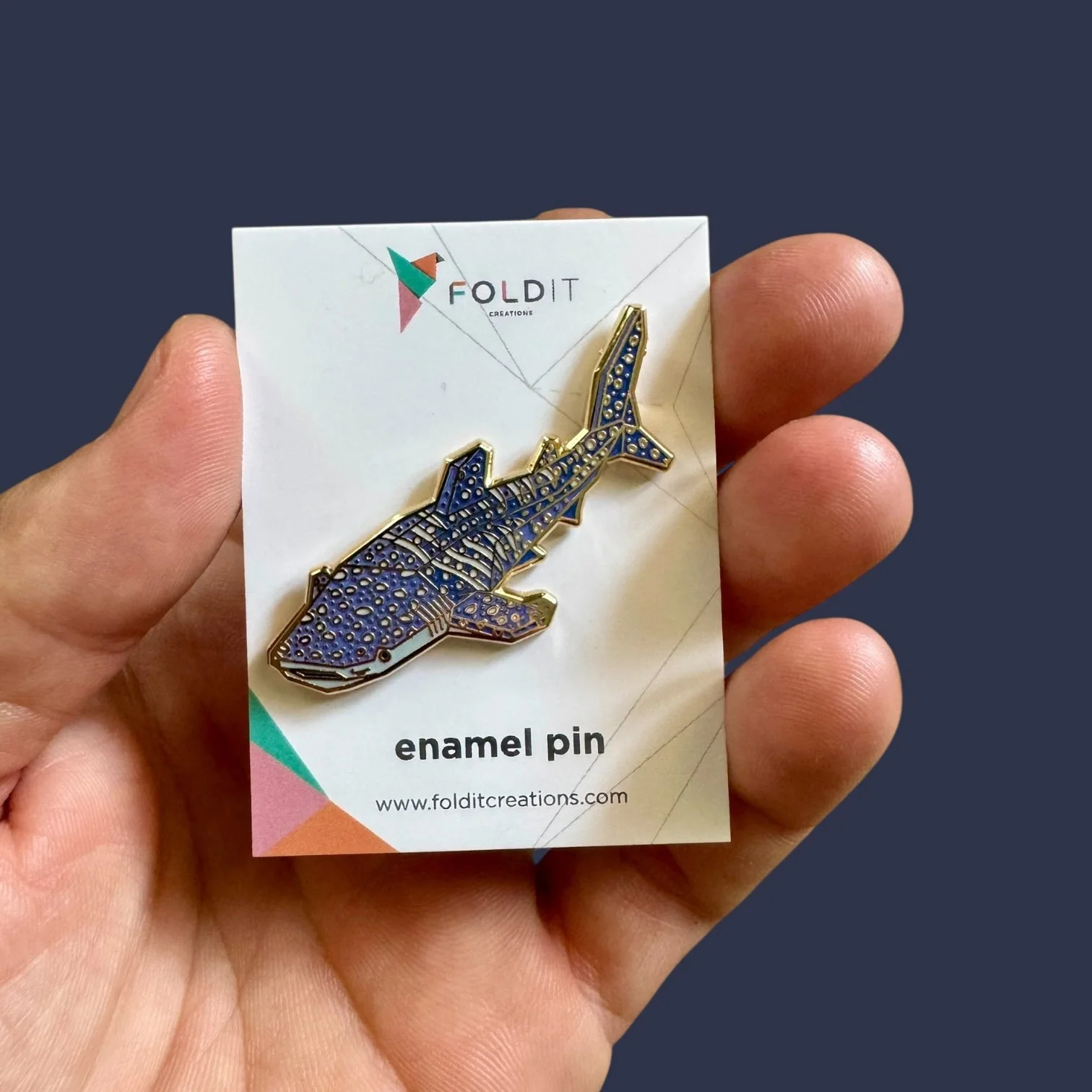 Whale Shark Enamel Pin Whale gift