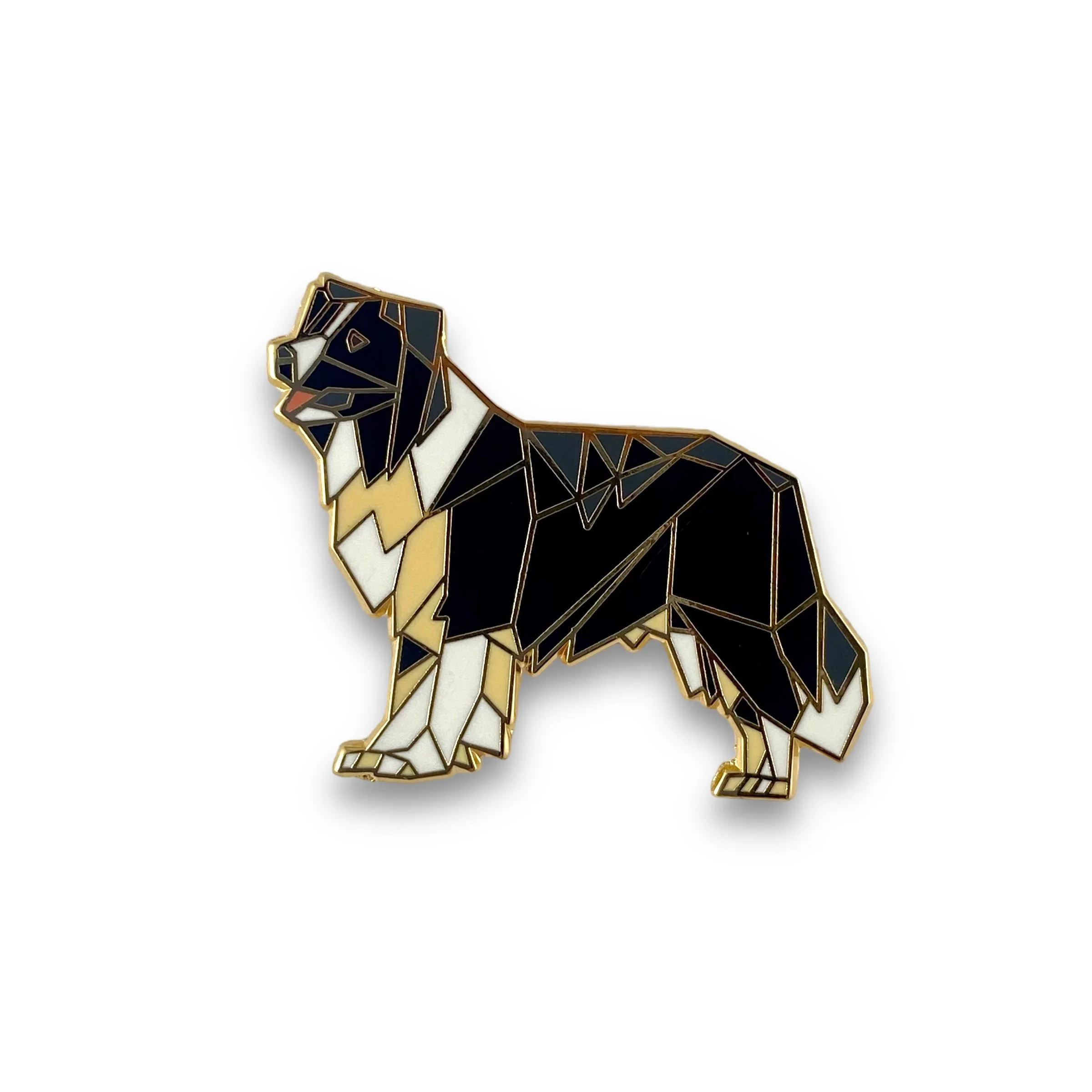 Border Collie Dog Enamel Pin