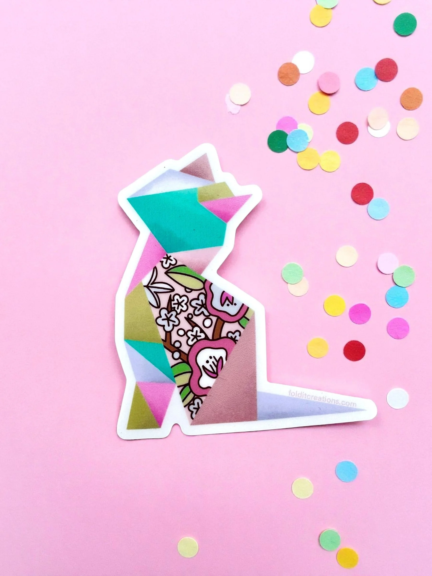 Sitting Cat Vinyl Sticker