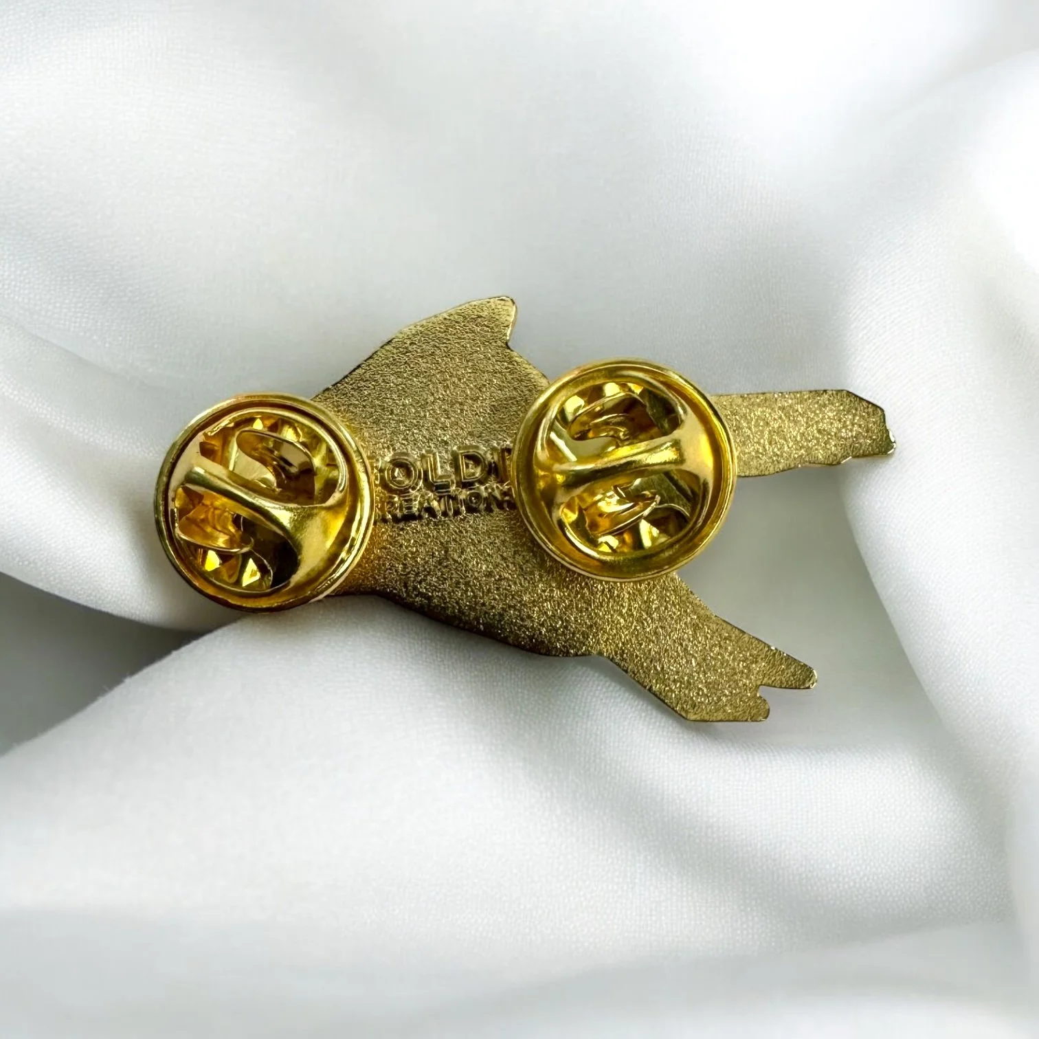 Goldfish hard enamel pin