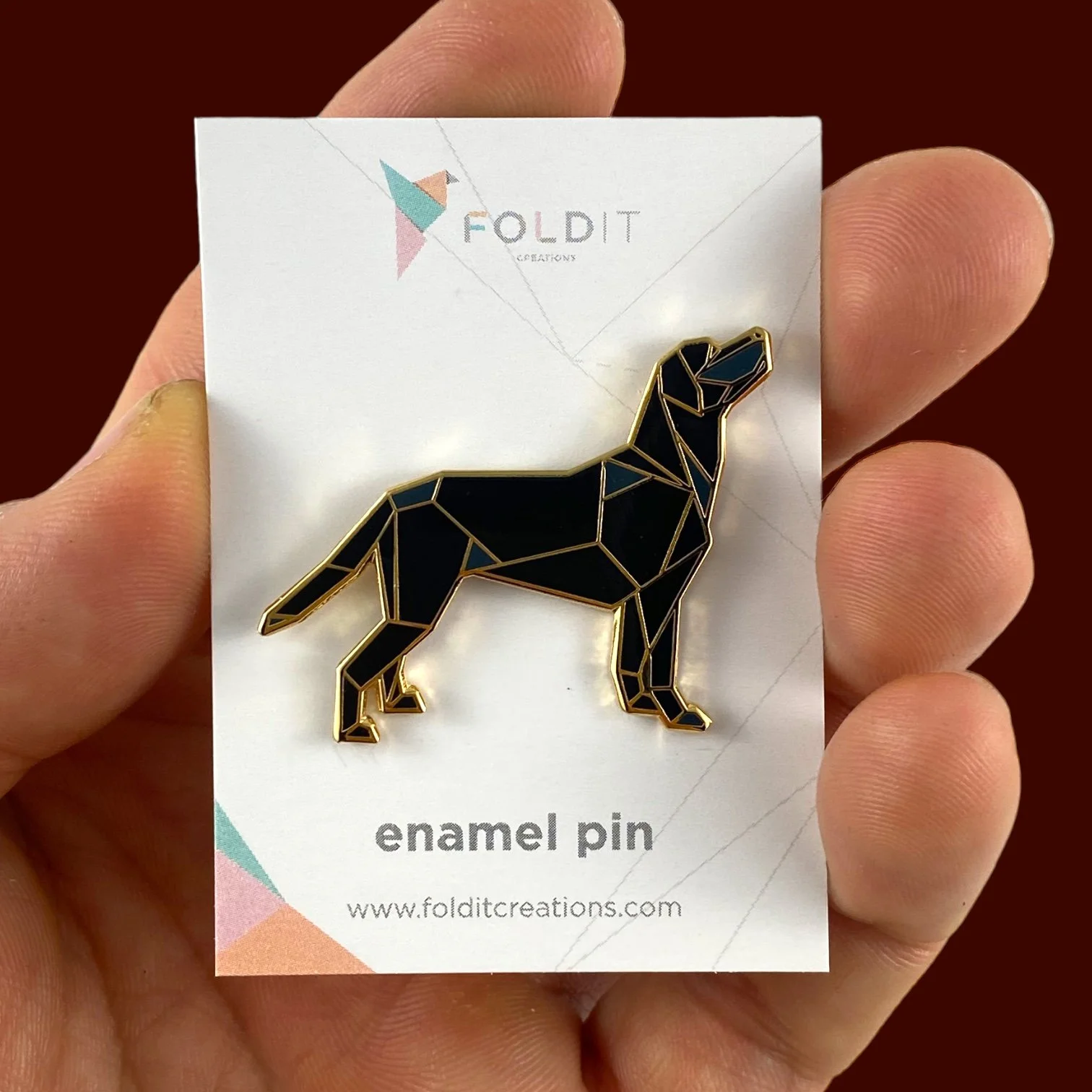 Black Labrador Retriever Enamel Pin