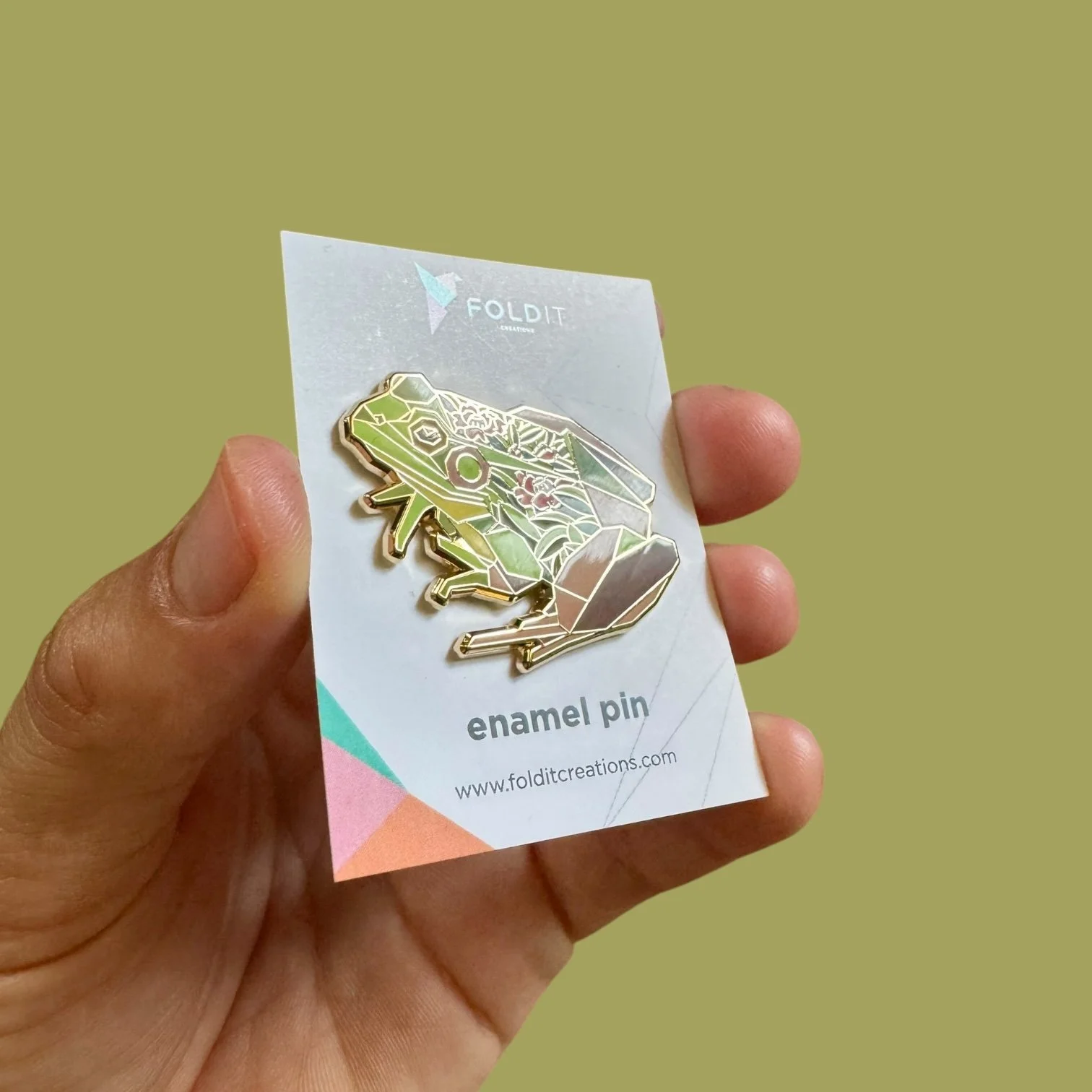 Green frog enamel pin frog gifts