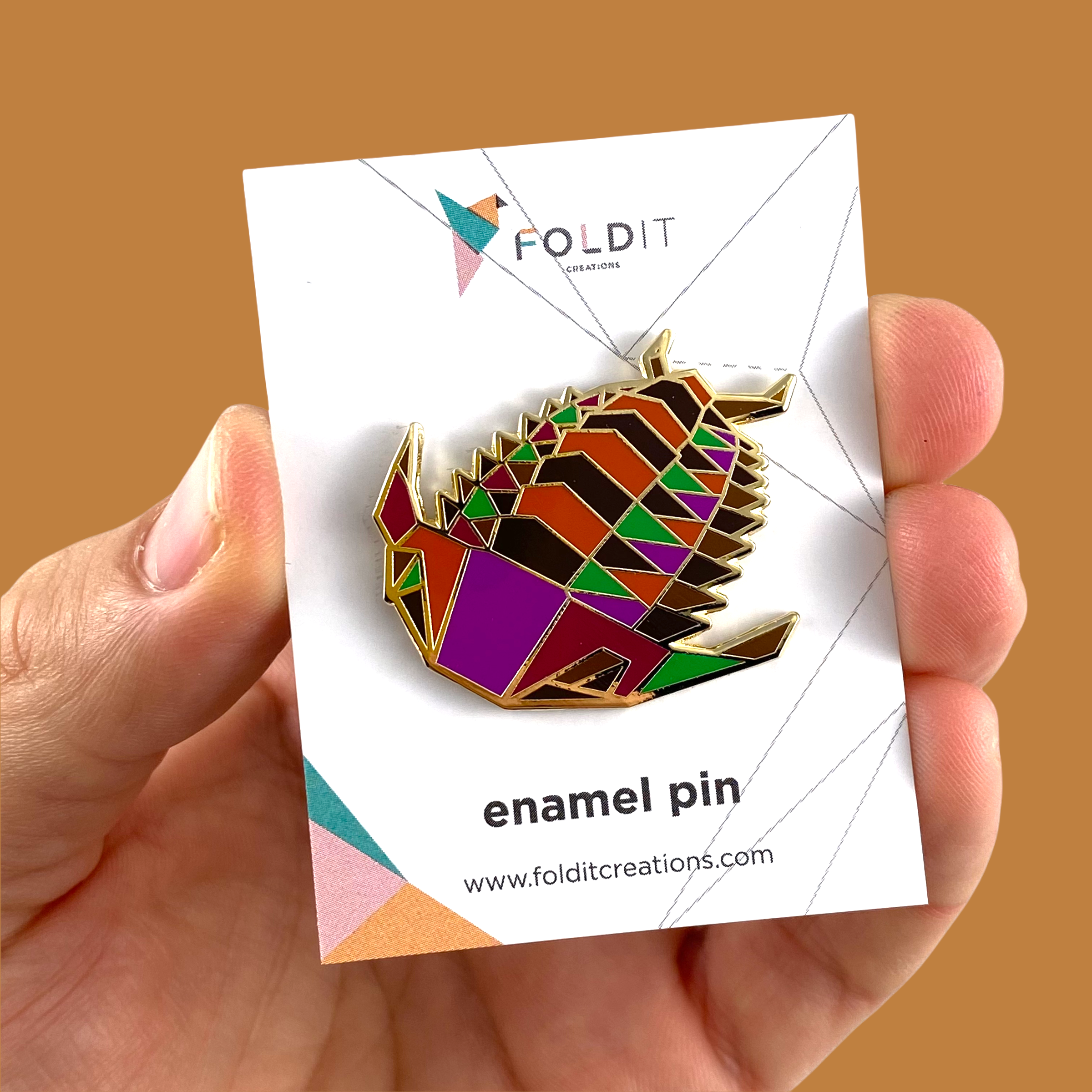 trilobite enamel pin fossil gift