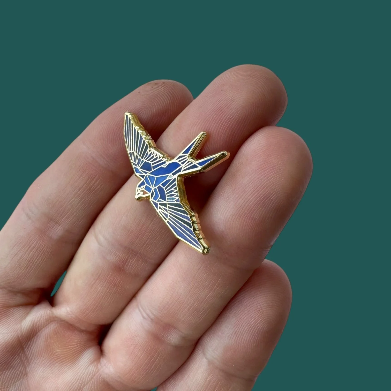 barn swallow enamel pin birding gift