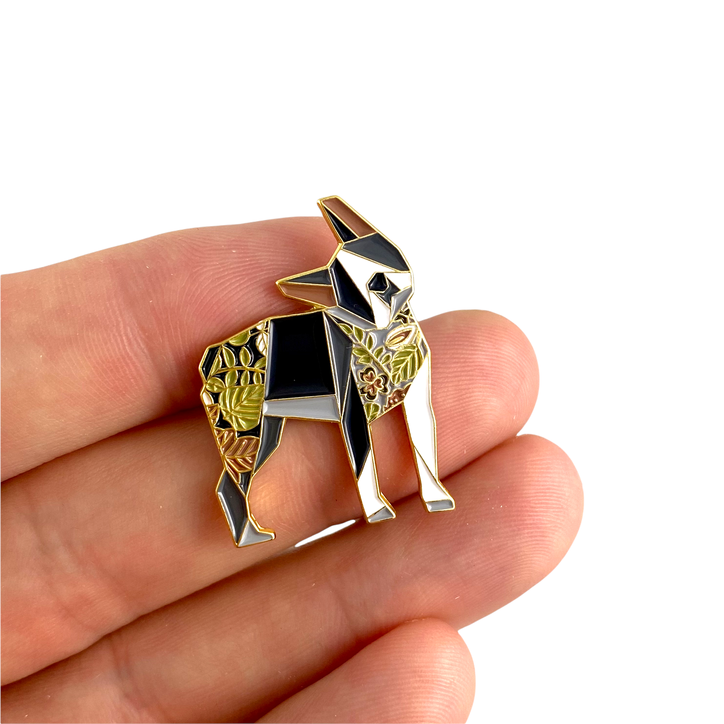 Boston terrier dog enamel pin Boston terrier gift