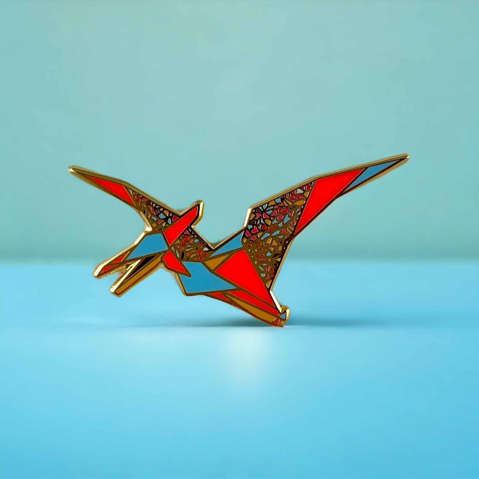 Pterodactyl enamel pin dinosaur gift