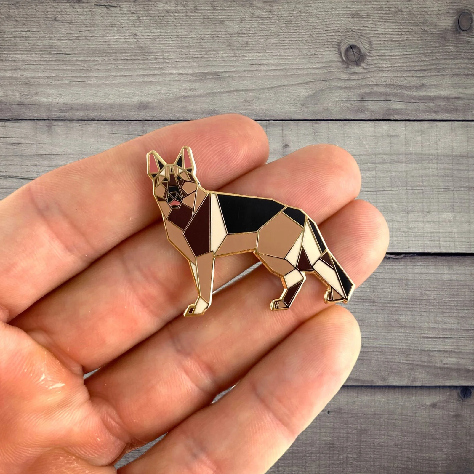 German Shepherd enamel pin