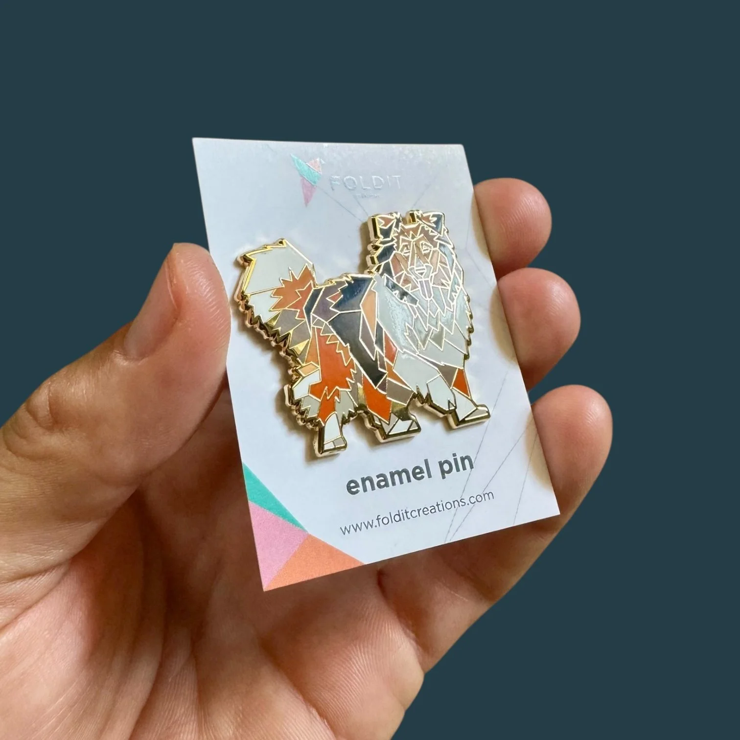 shetland sheepdog enamel pin sheltie gift