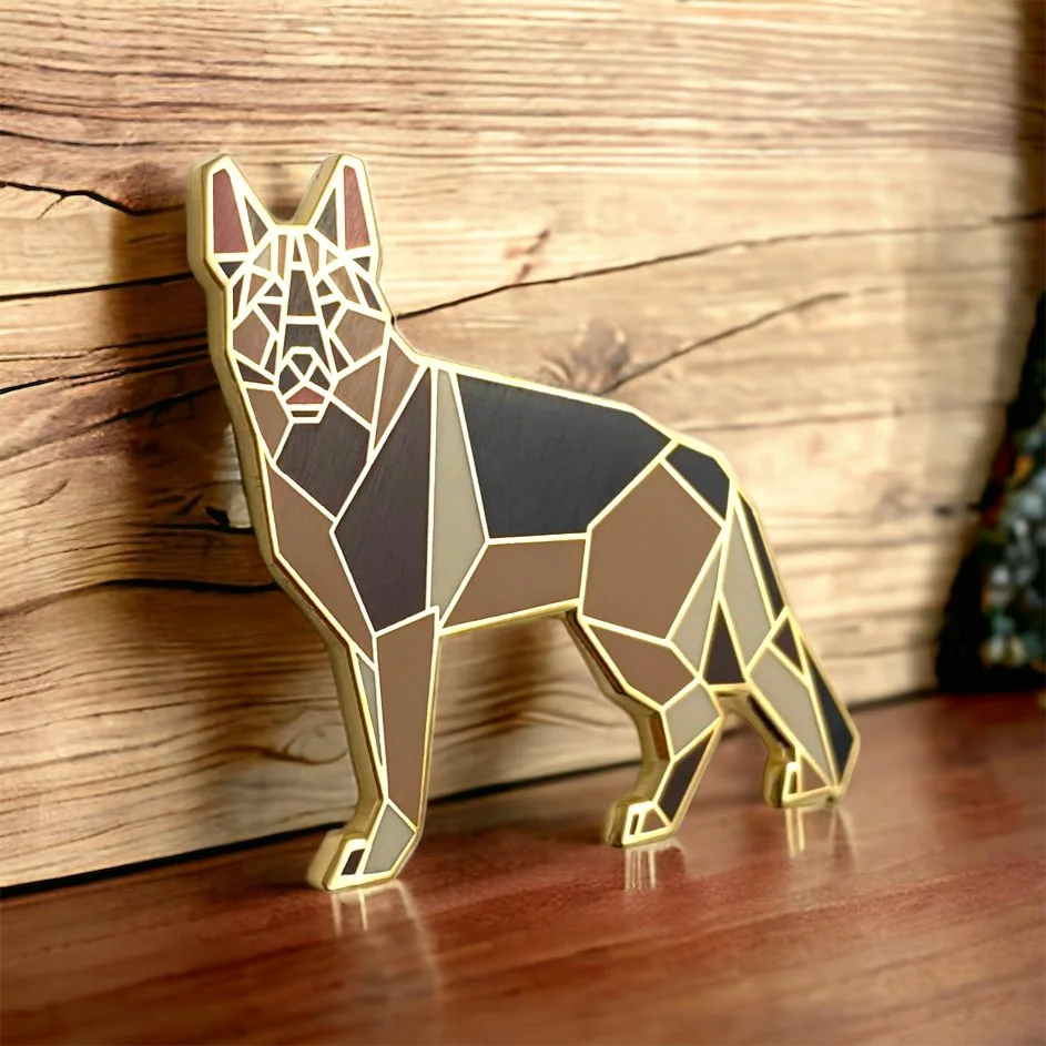 German Shepherd enamel pin