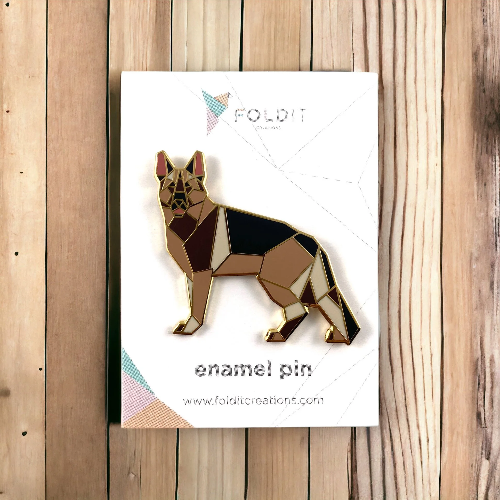 German Shepherd enamel pin