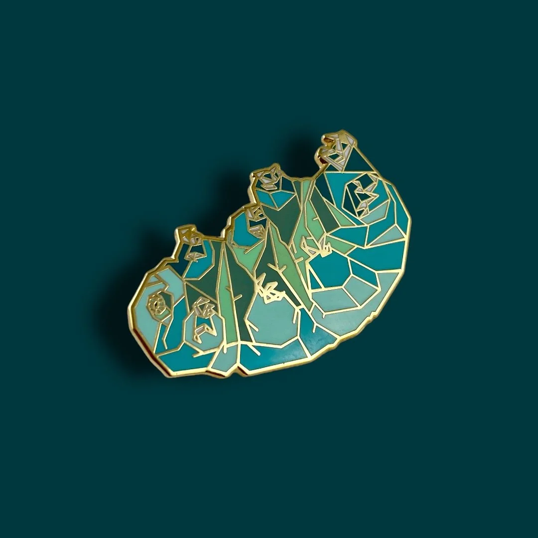 Tardigrade enamel pin