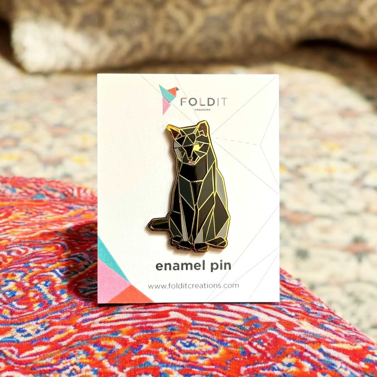 Black Cat Enamel pin