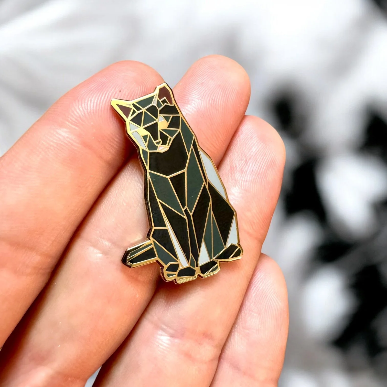 Black Cat Enamel pin