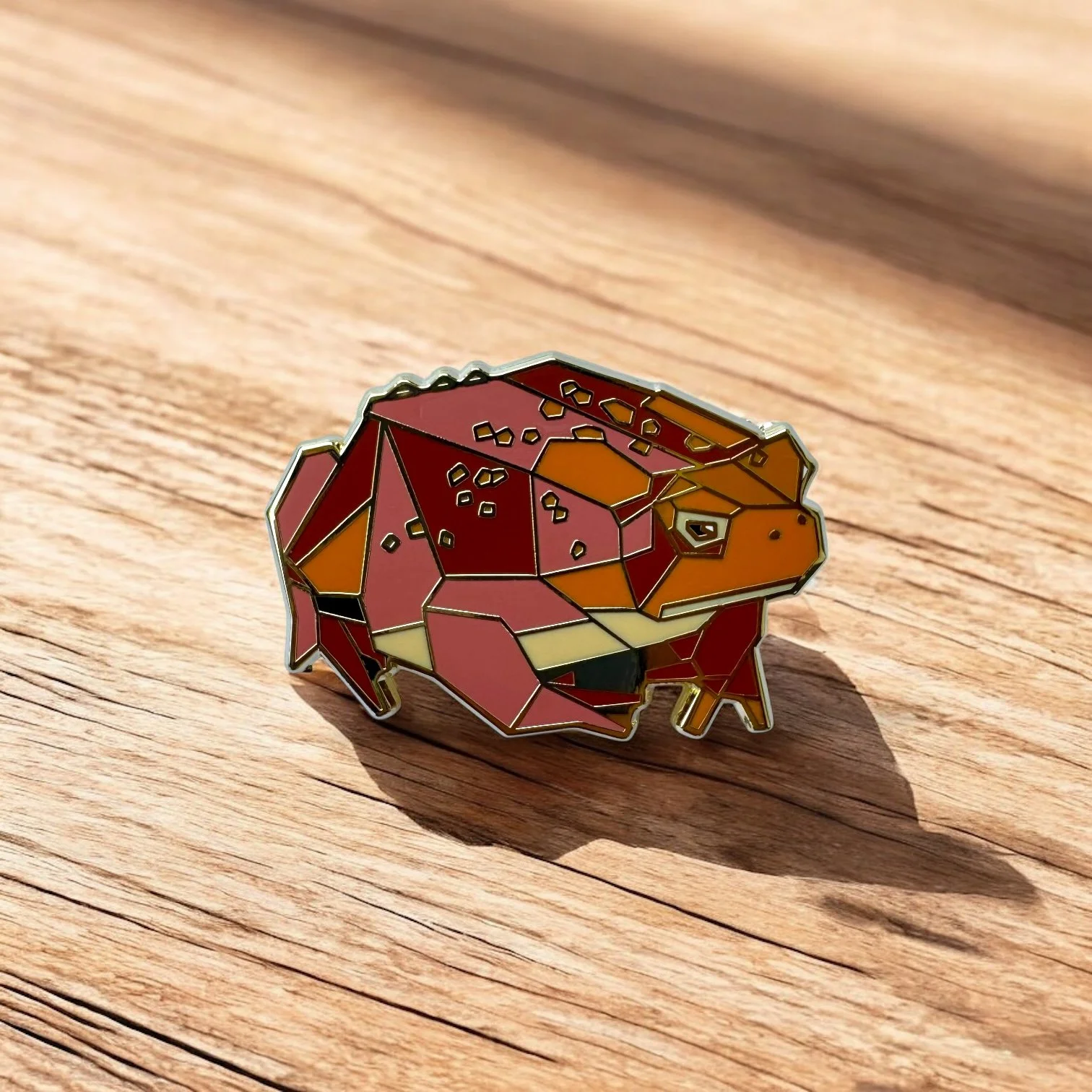 American toad enamel pin
