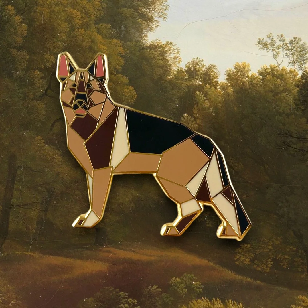 German Shepherd enamel pin