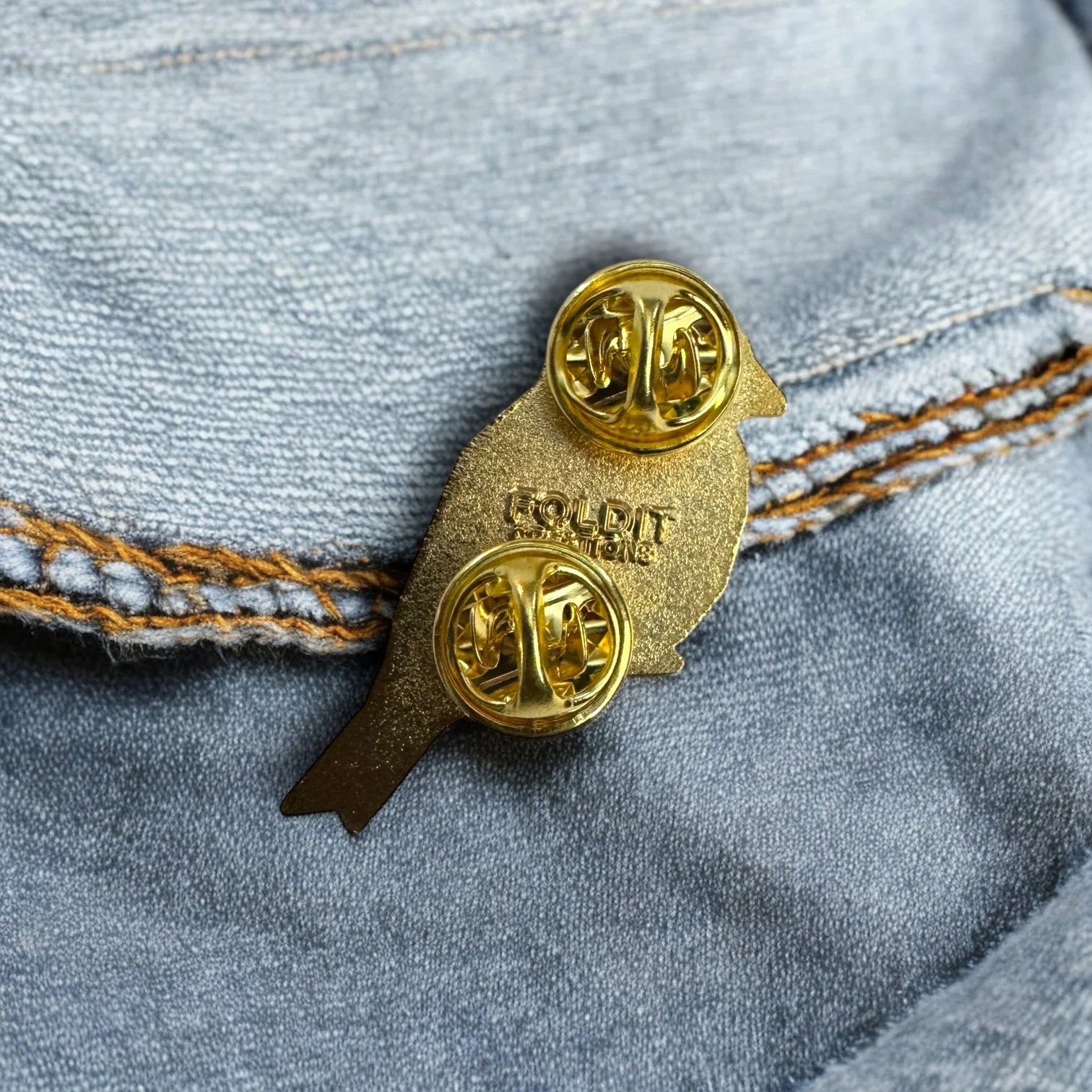 American Gold Finch Enamel Pin