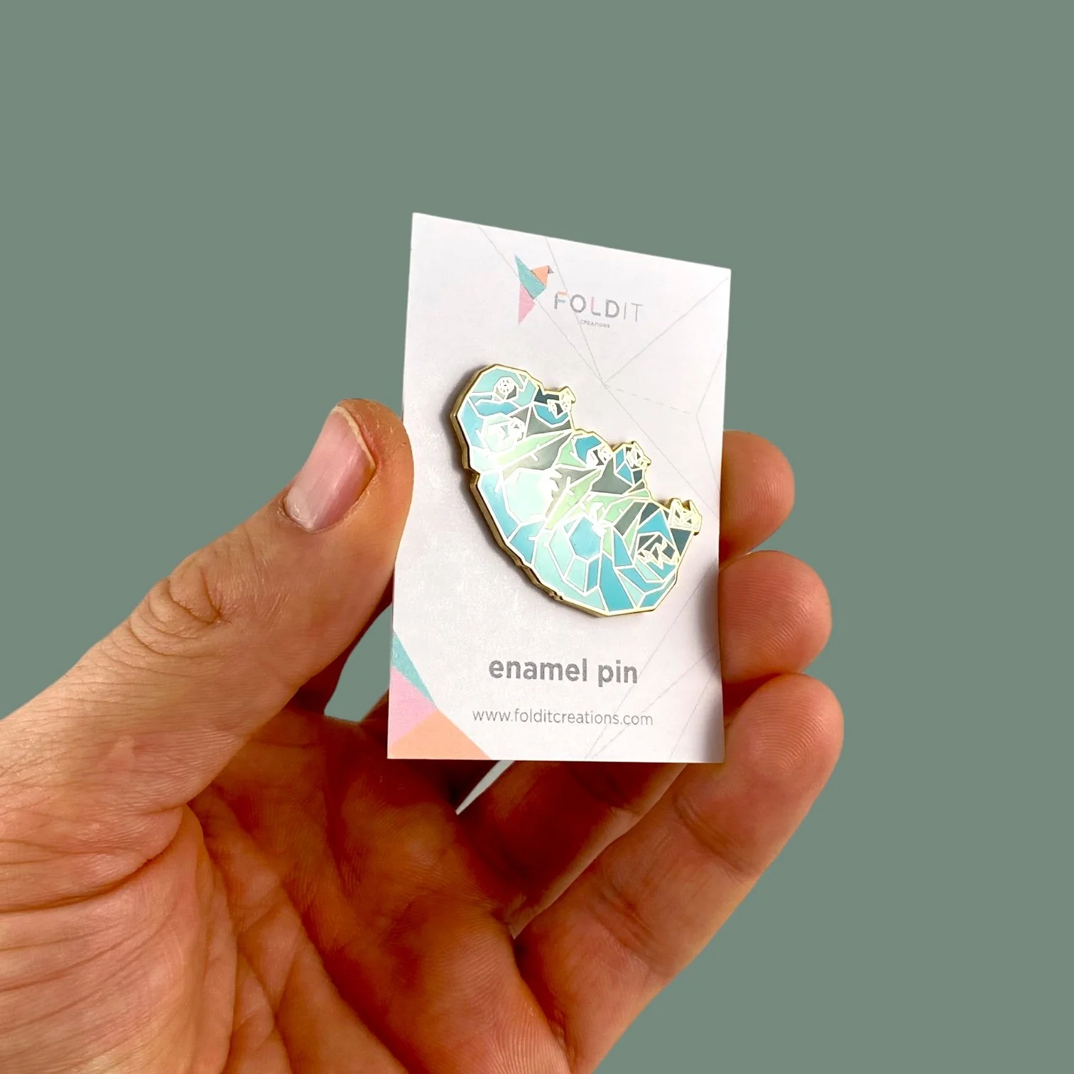 Tardigrade enamel pin