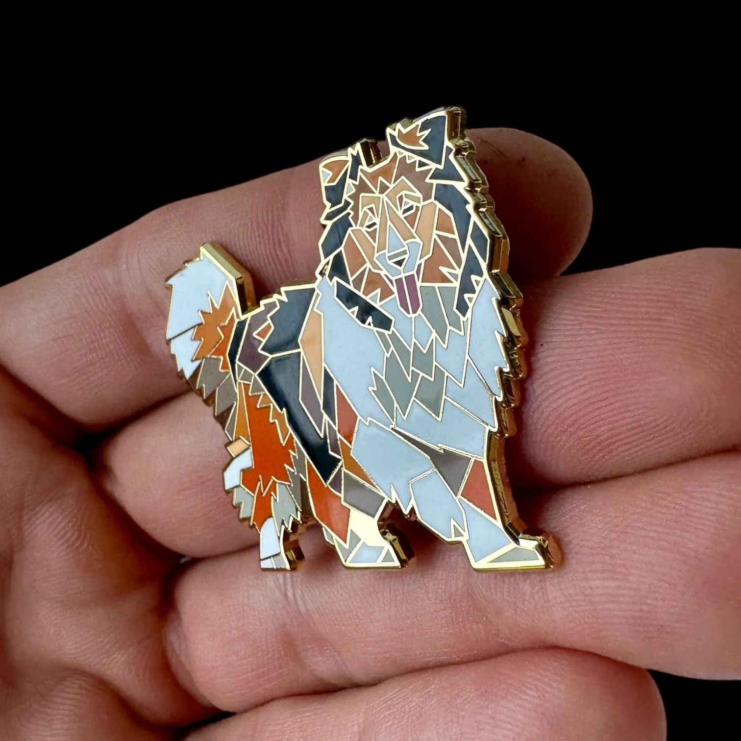 shetland sheepdog enamel pin sheltie gift