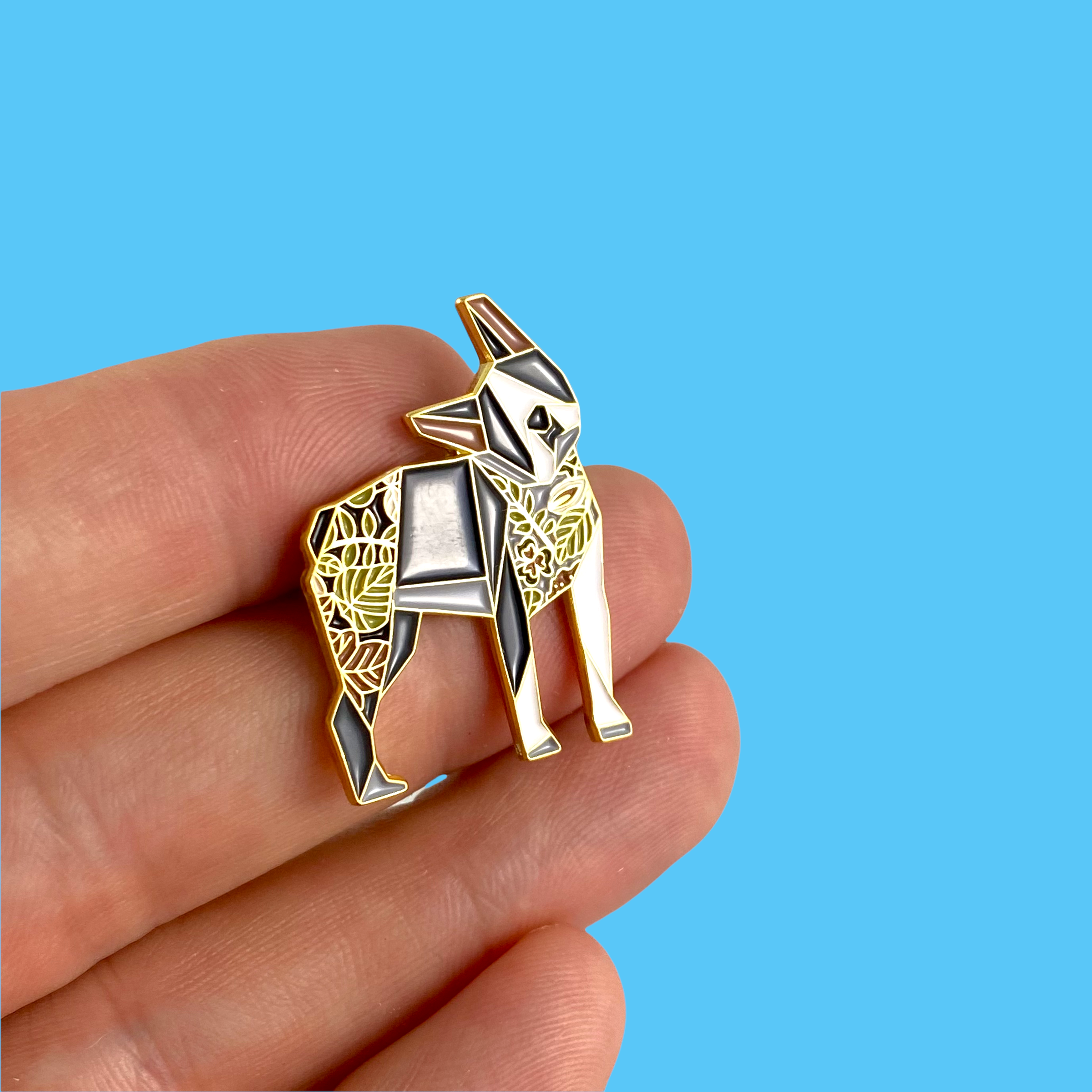 Boston terrier dog enamel pin Boston terrier gift