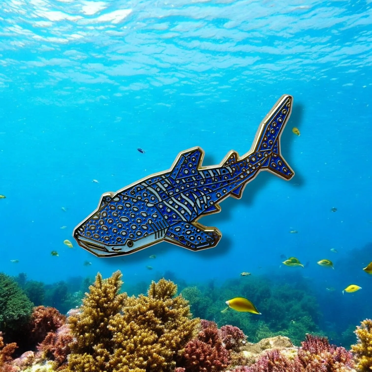 Whale Shark Enamel Pin Whale gift
