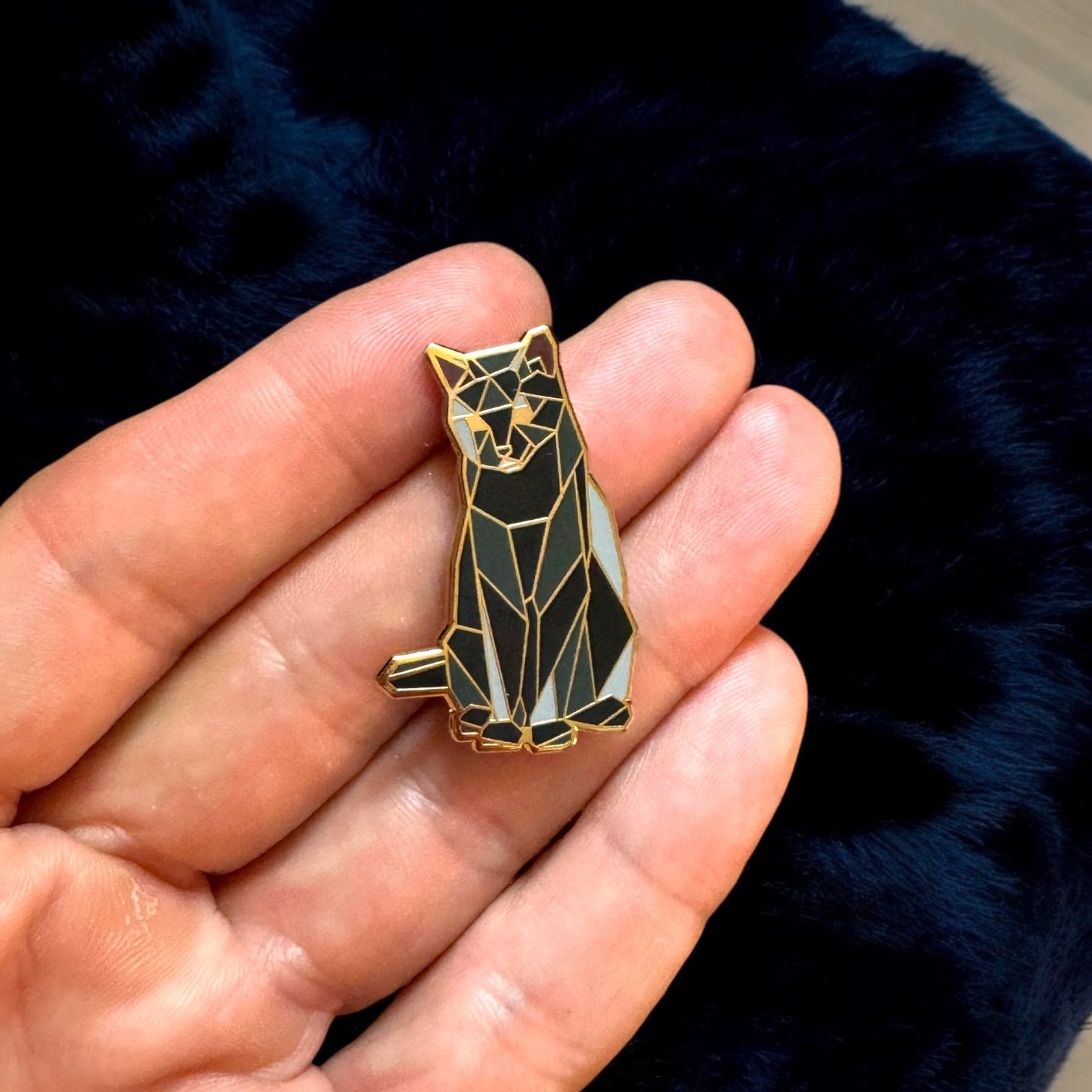 Black Cat Enamel pin