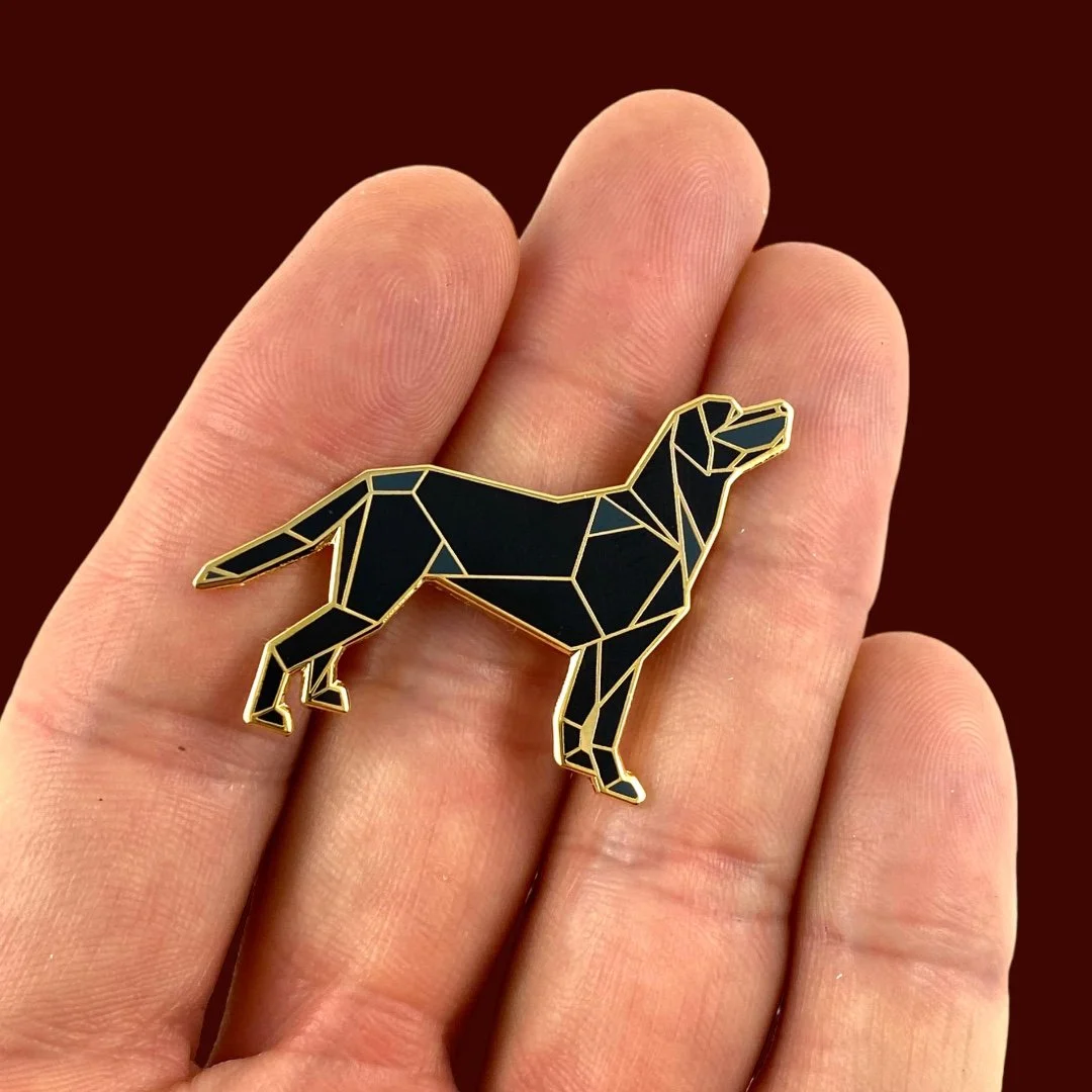 Black Labrador Retriever Enamel Pin
