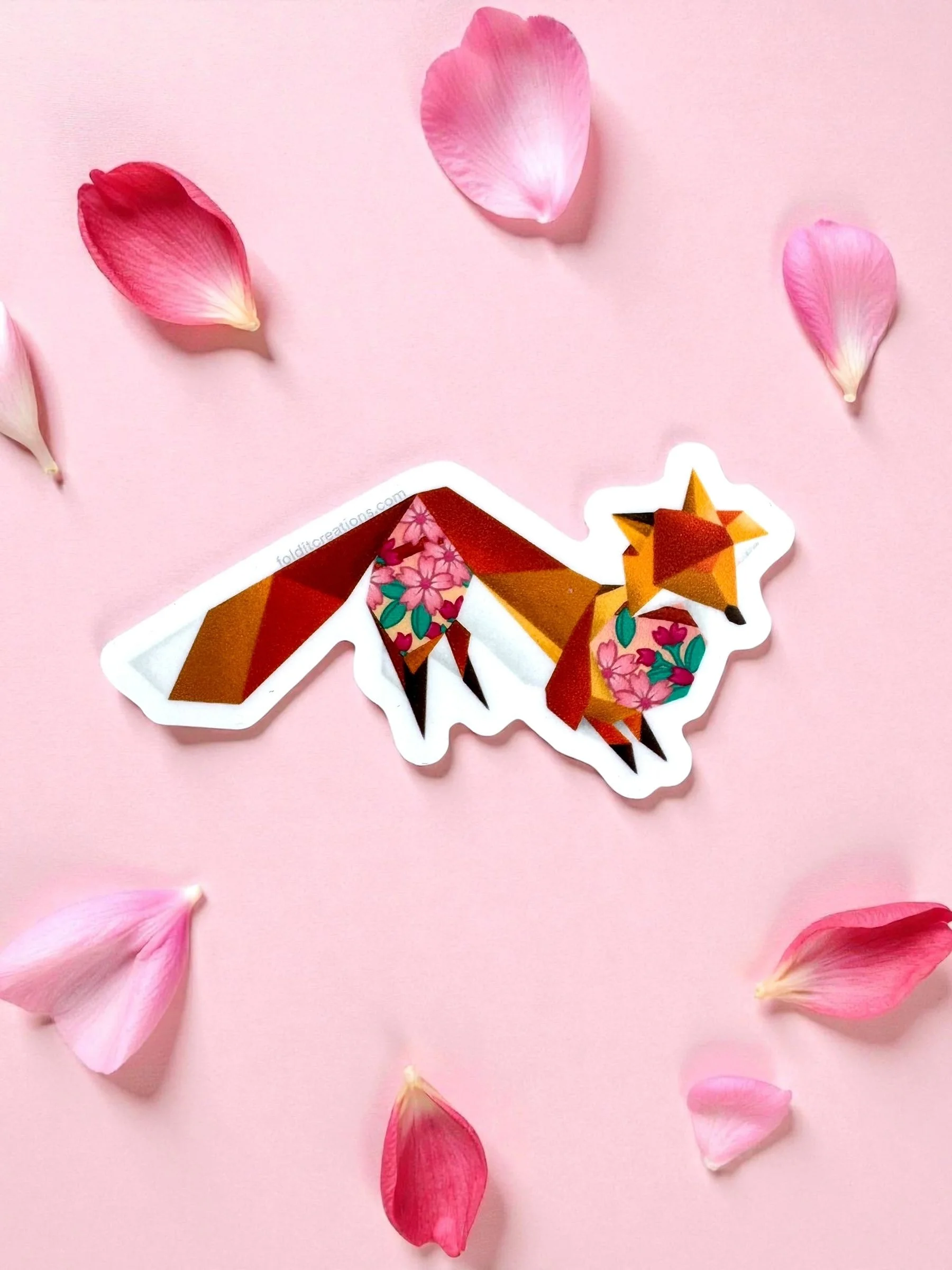 Red Fox Vinyl Sticker