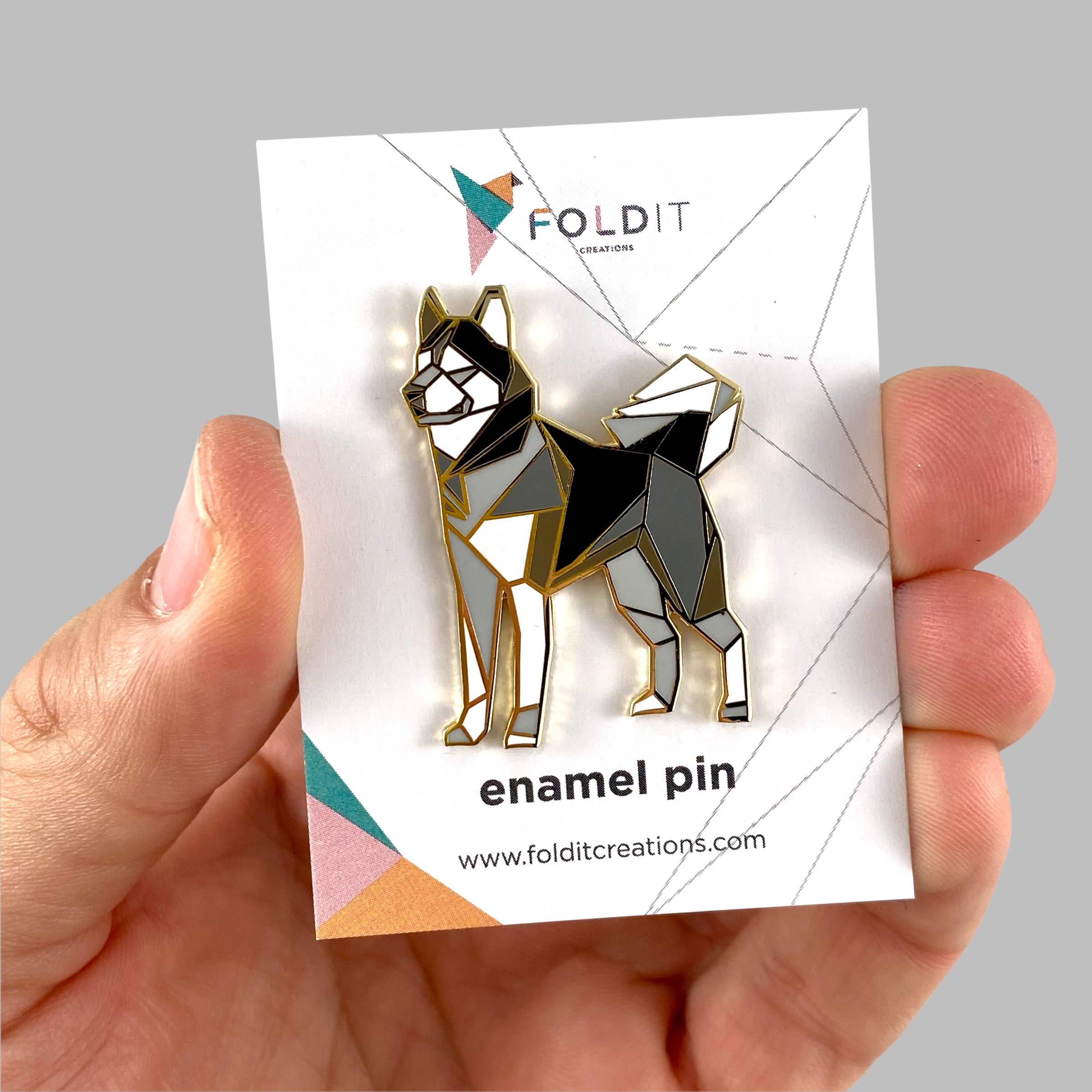 Husky Dog Enamel Pin Husky Gift Husky Dad Gift