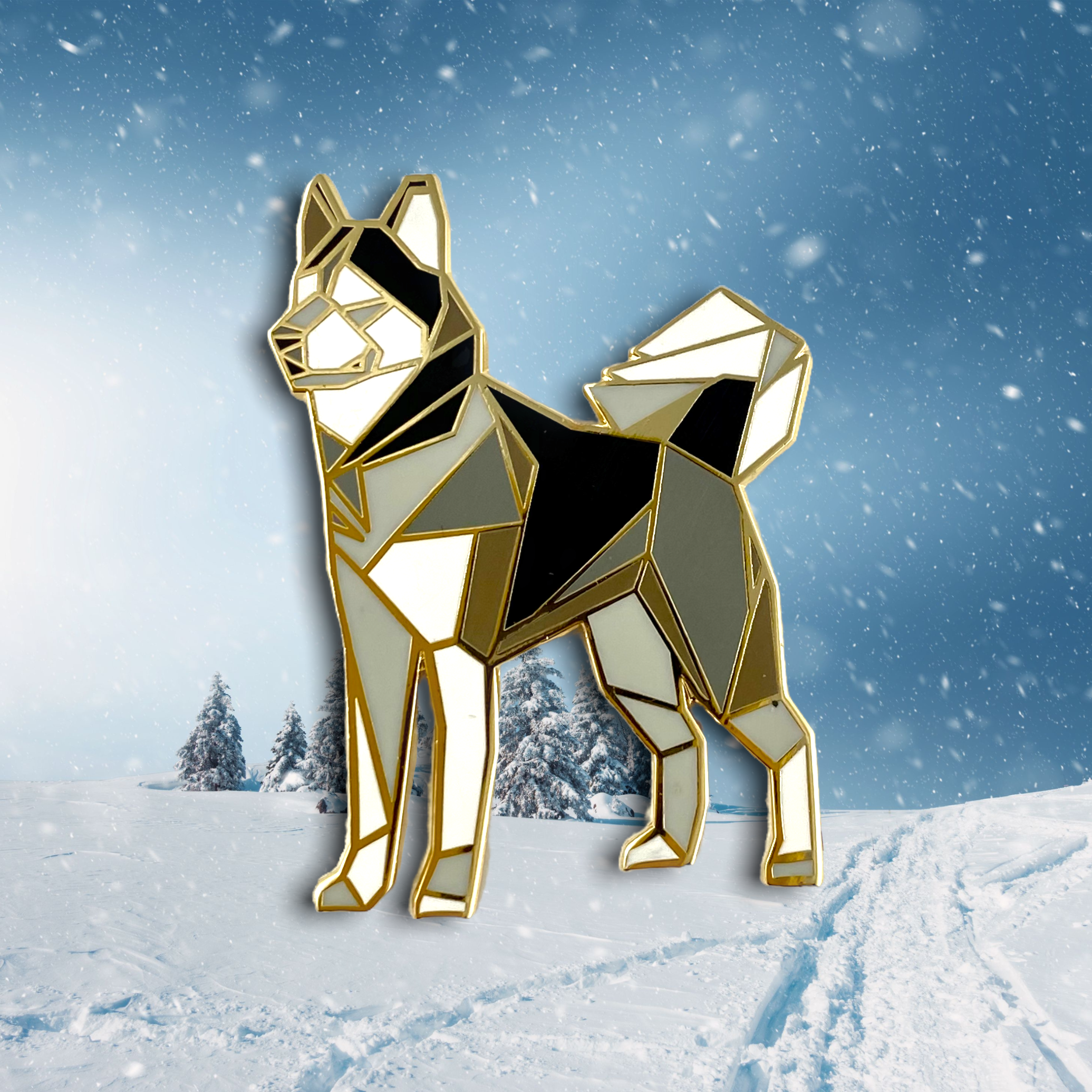 Husky Dog Enamel Pin Husky Gift Husky Dad Gift