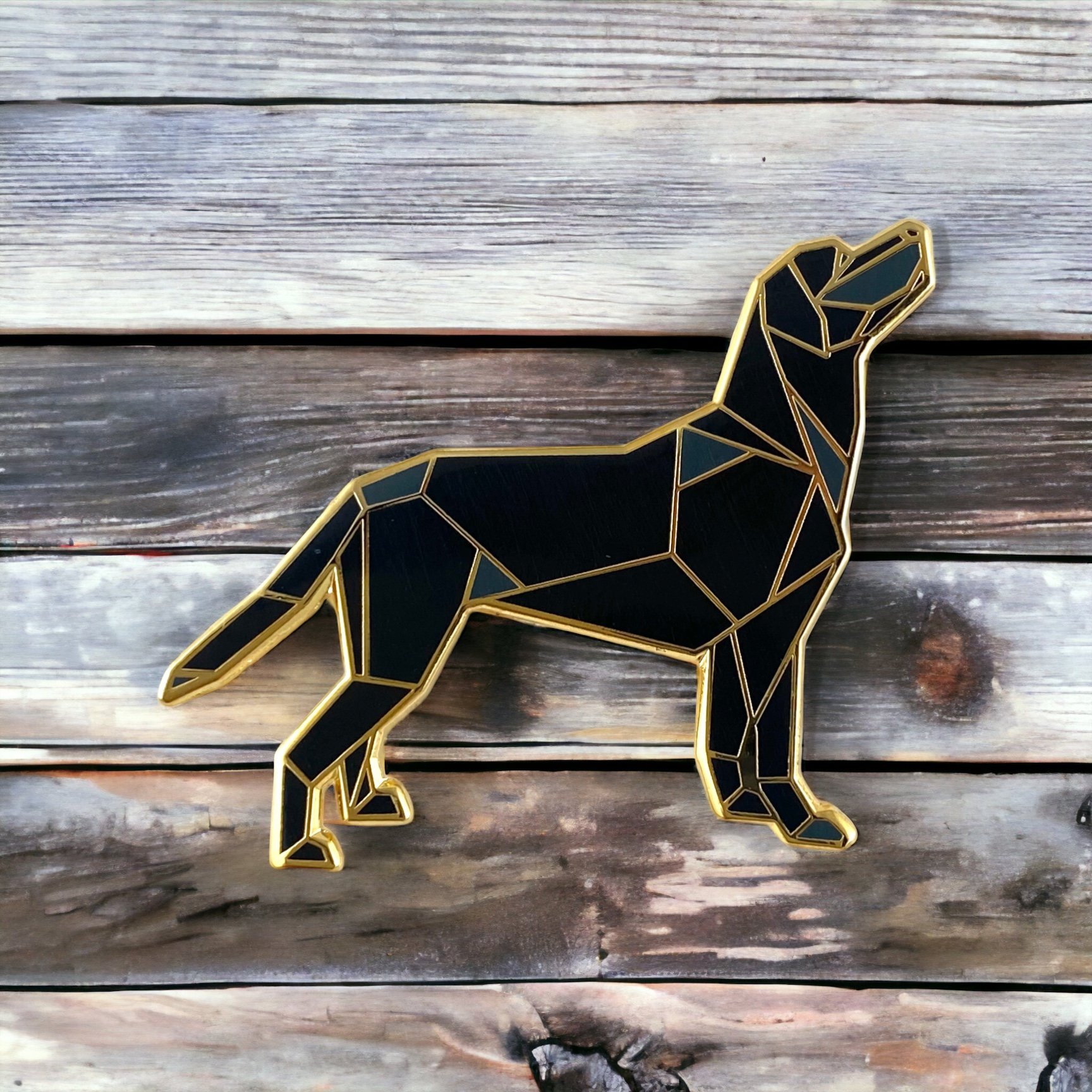 Black Labrador Retriever Enamel Pin