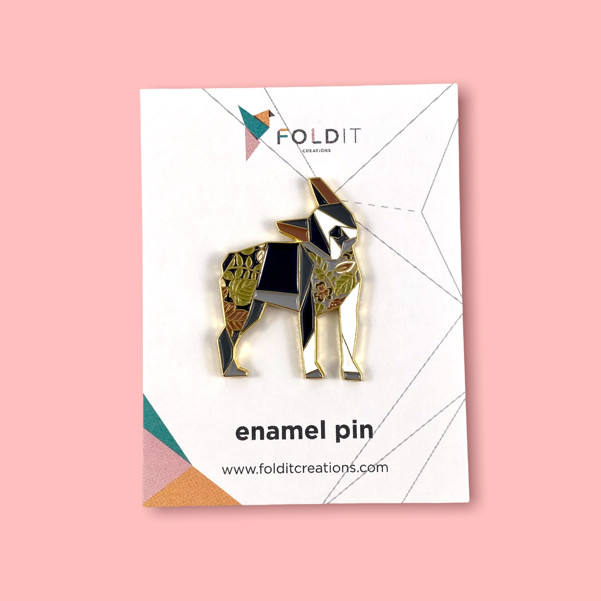 Boston terrier dog enamel pin Boston terrier gift