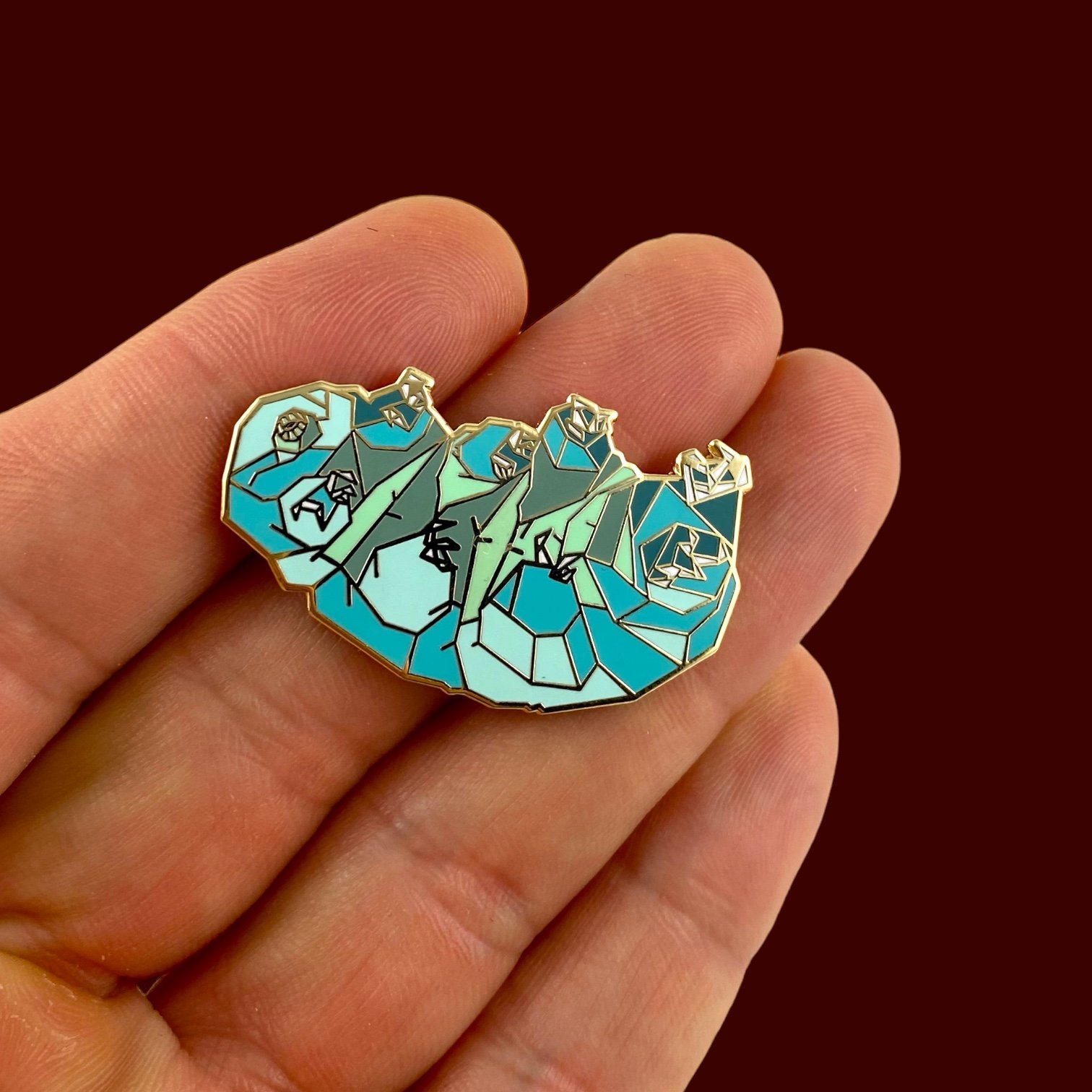 Tardigrade enamel pin