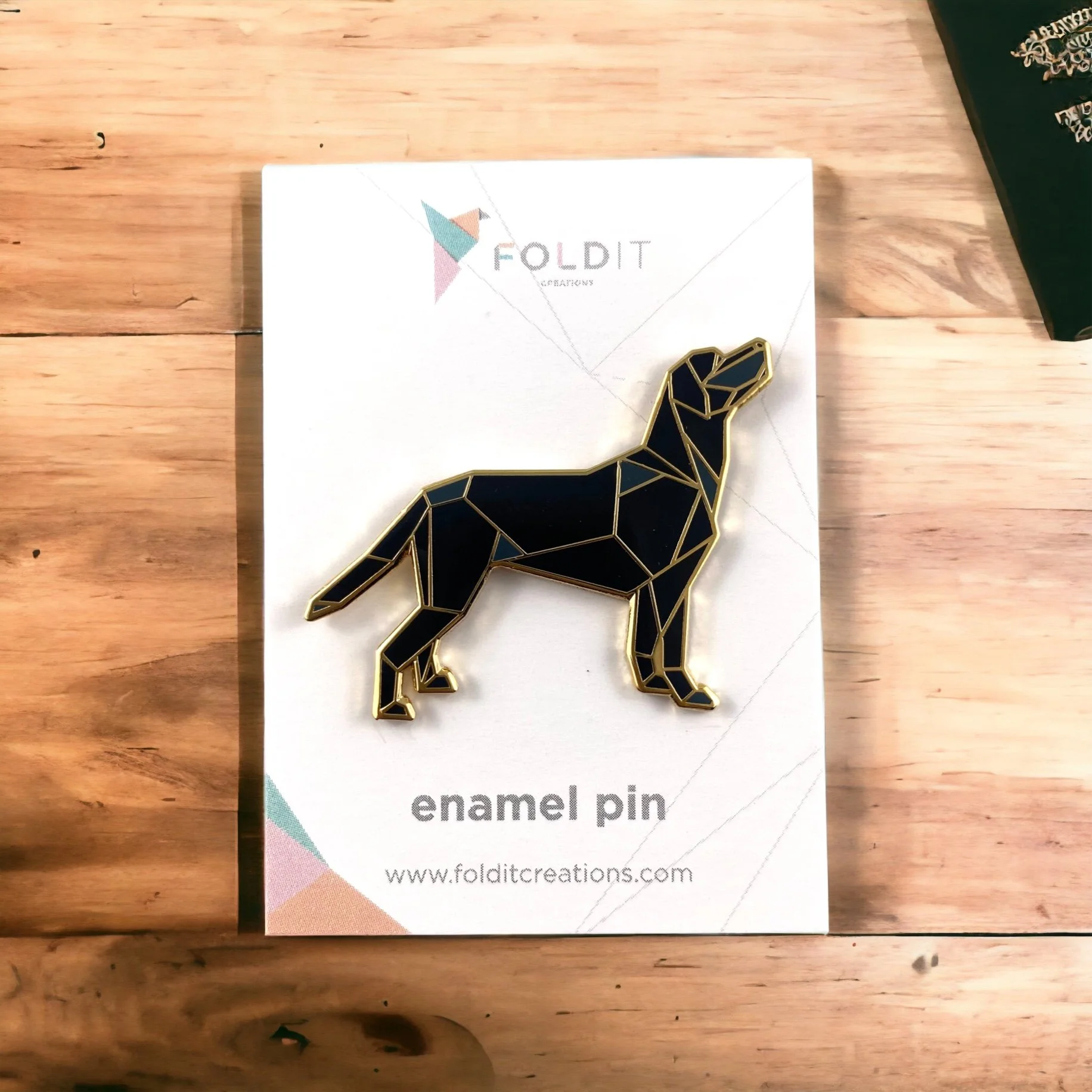 Black Labrador Retriever Enamel Pin