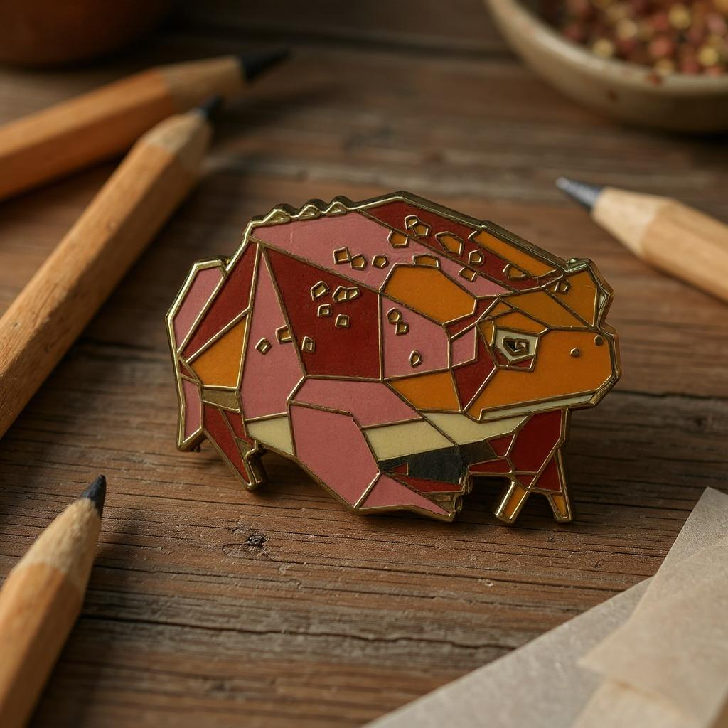 American Toad Enamel Pin