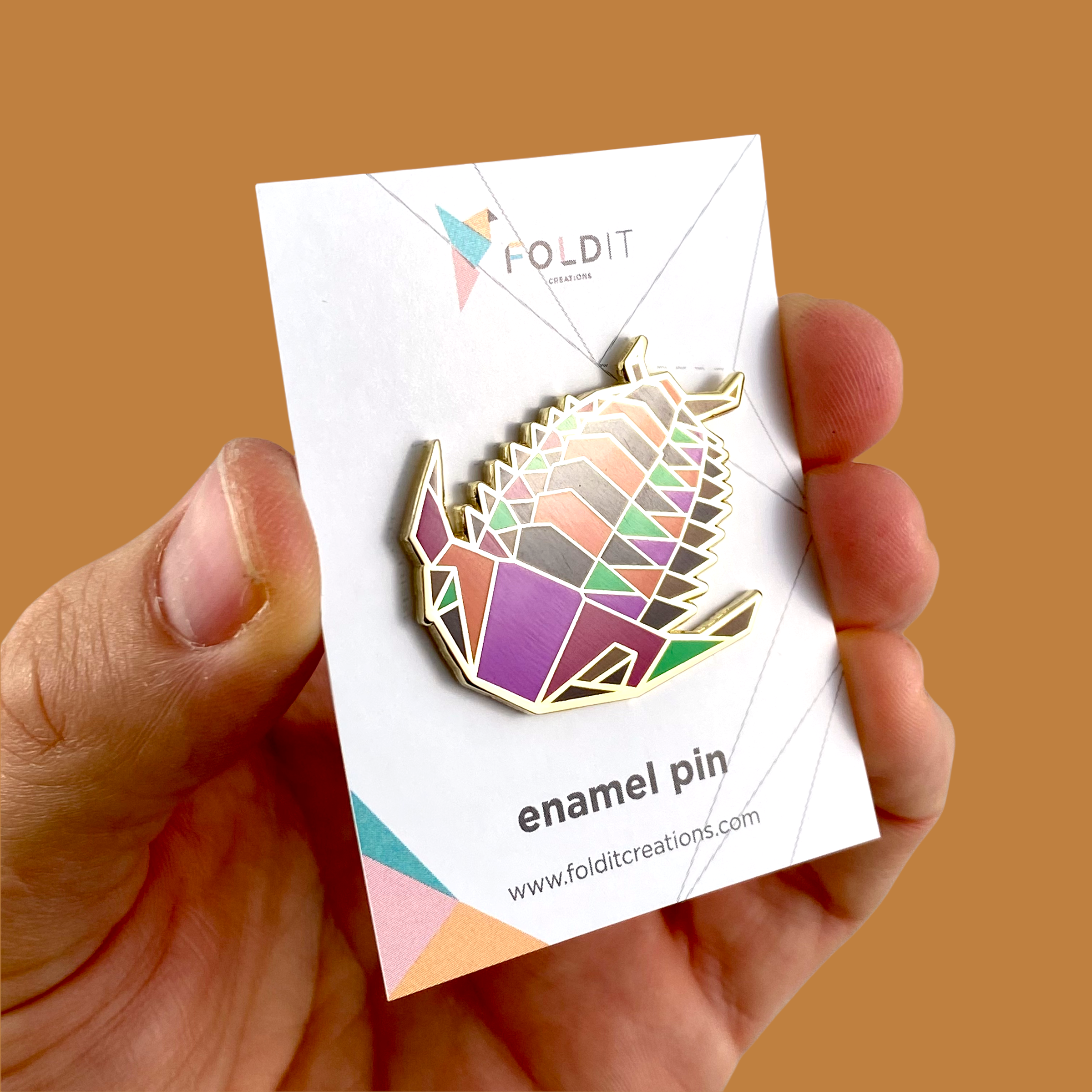 trilobite enamel pin fossil gift