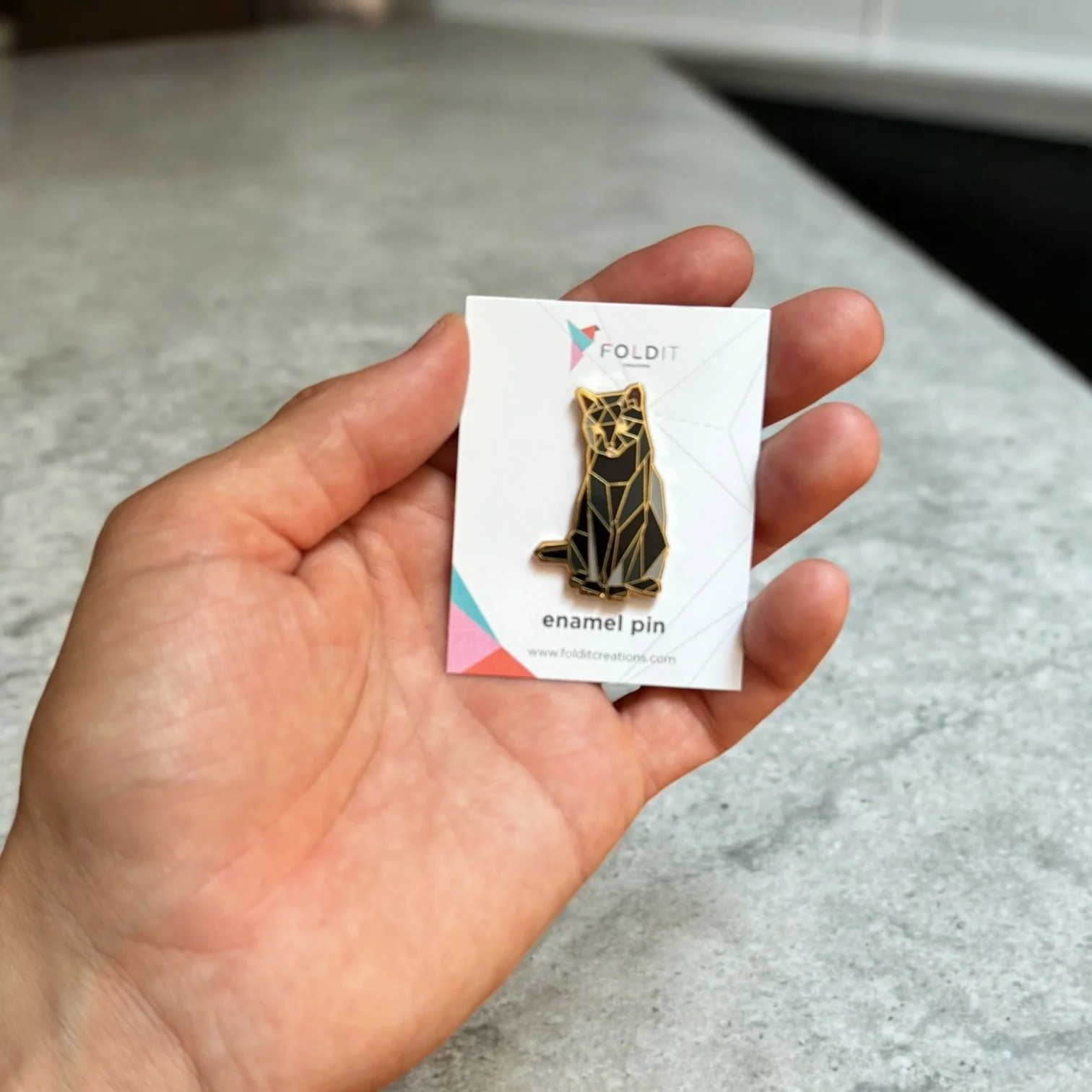 Black Cat Enamel pin