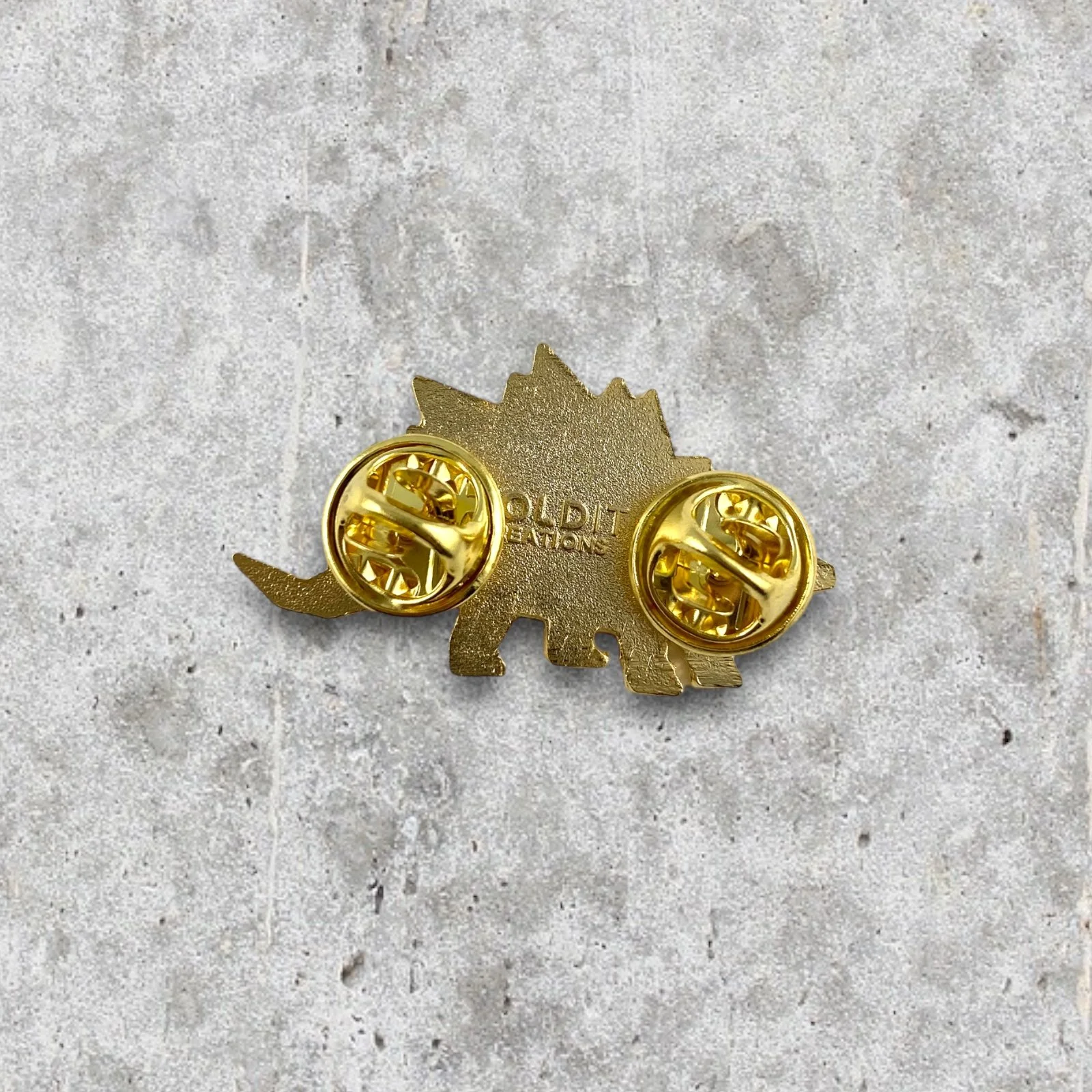 Stegosaurus enamel pin