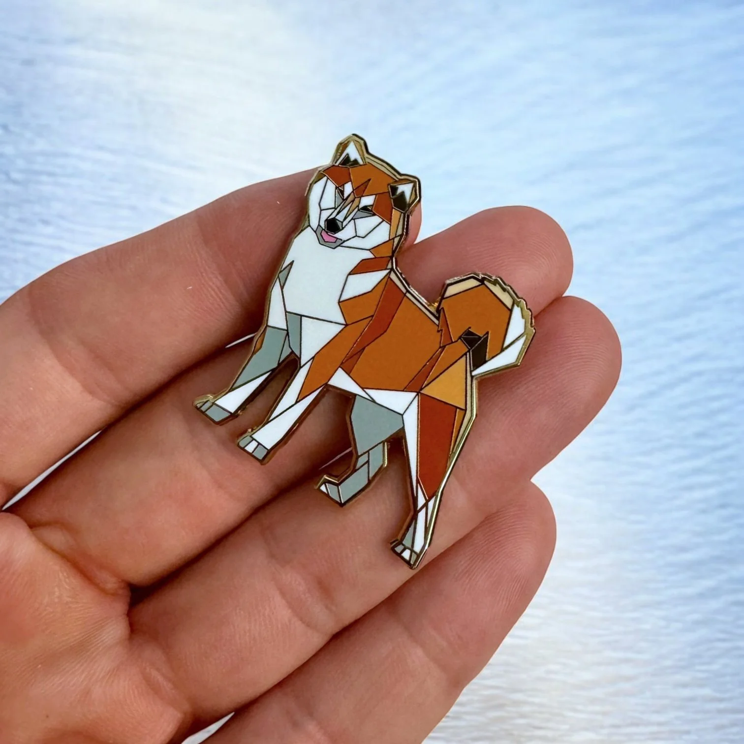 Shiba Inu enamel pin