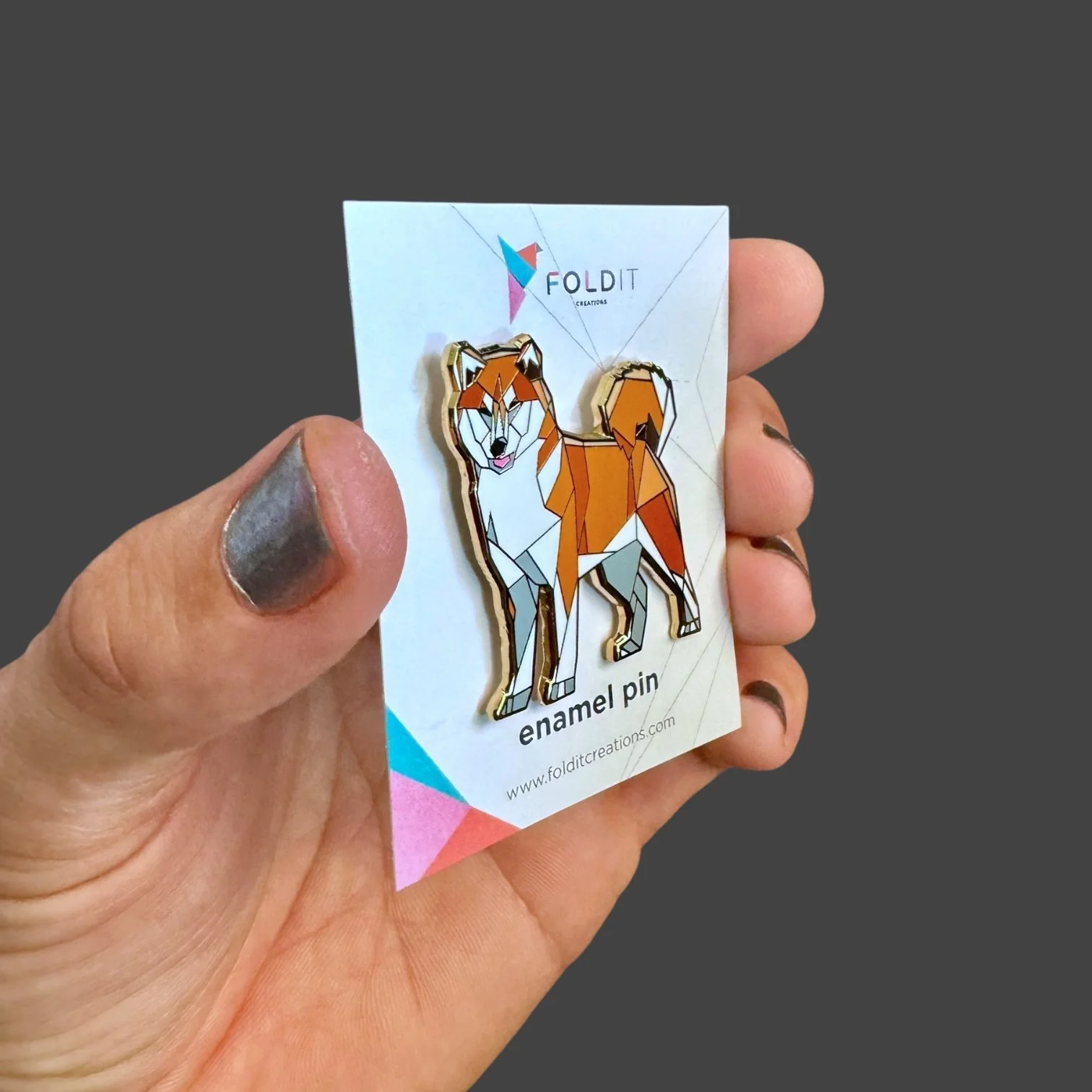 Shiba Inu enamel pin
