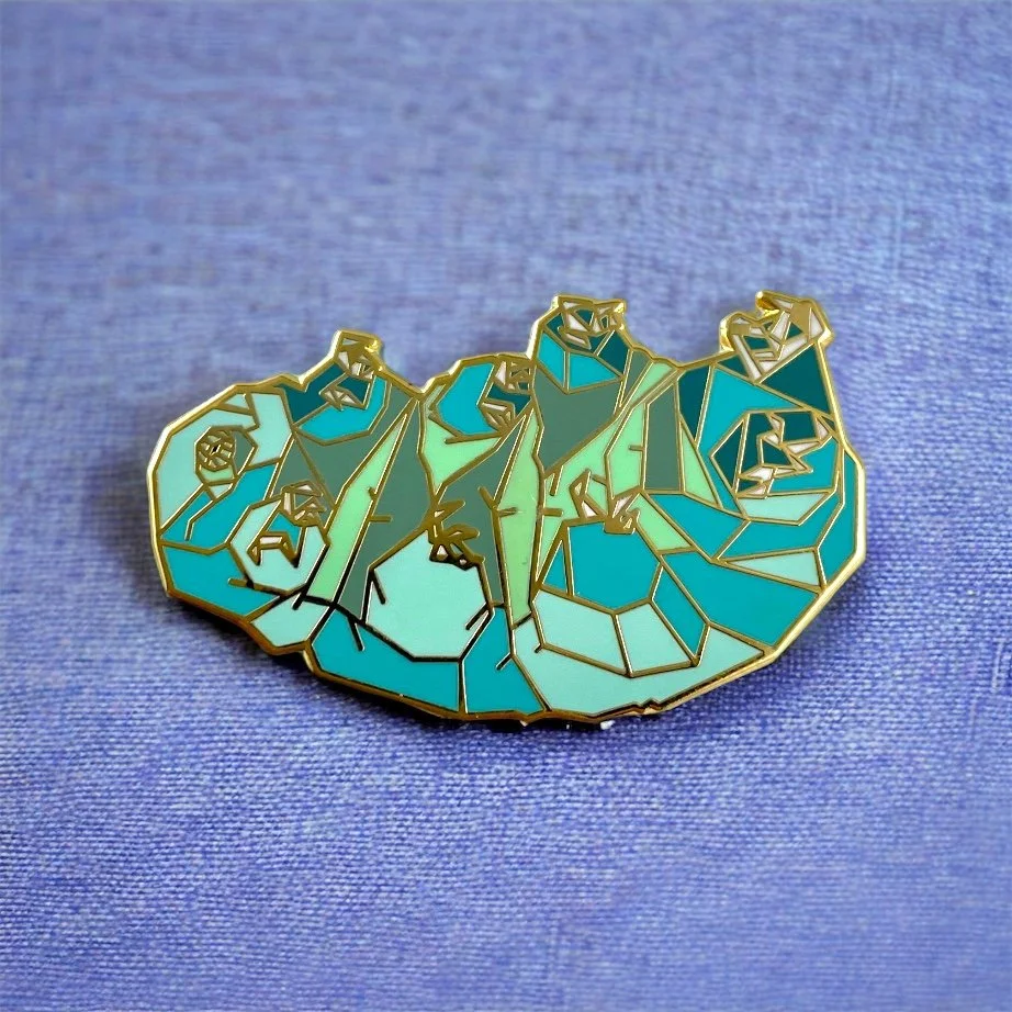 Tardigrade enamel pin